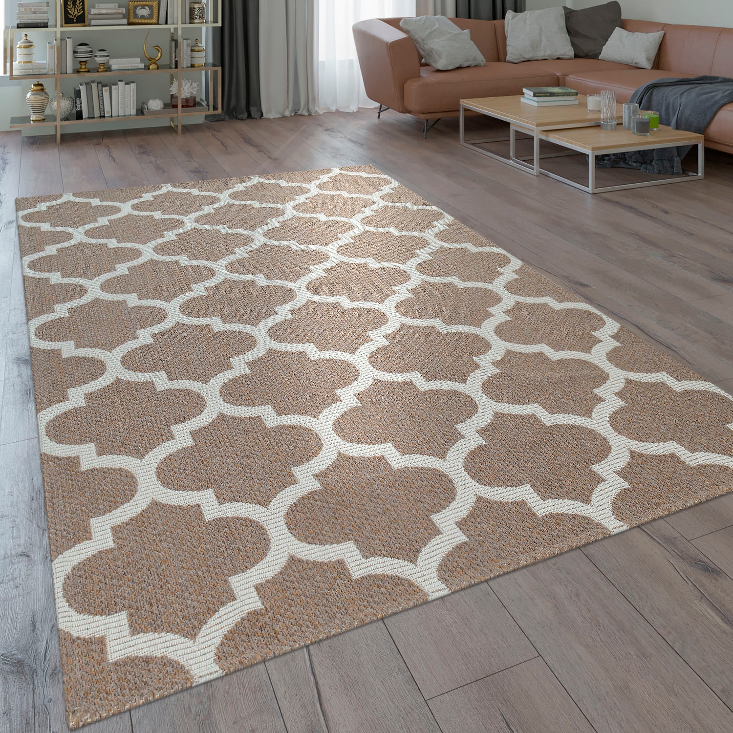 Paco Home Teppich »Varadero 463« rechteckig 4 mm Höhe 3D-Design, Kurzflor, Wohnzimmer