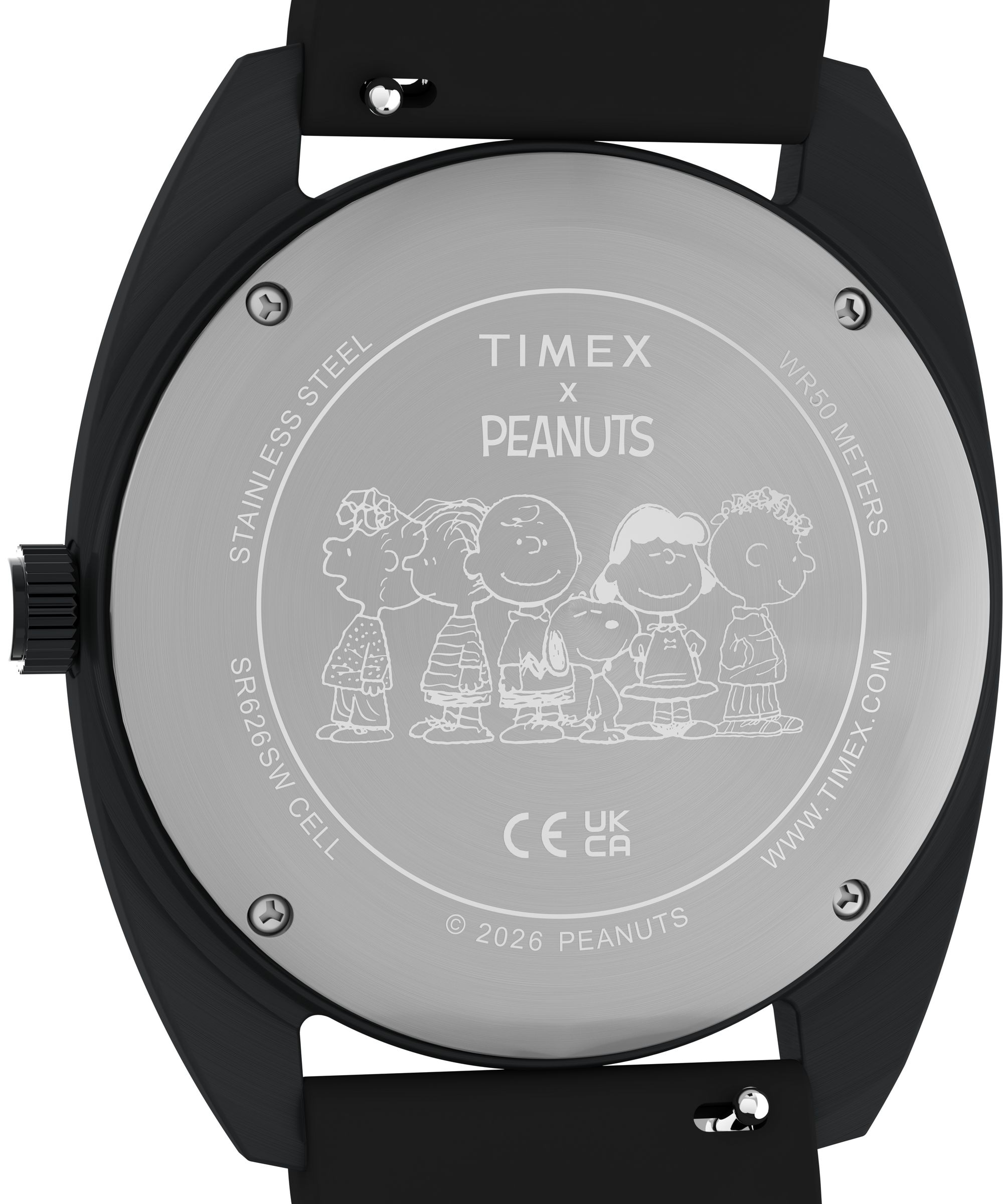 Timex Quarzuhr »Timex x Peanuts 1979 Reissue Inspired« Armbanduhr, Herrenuhr, Silikonarmband, analog, Beleuchtung