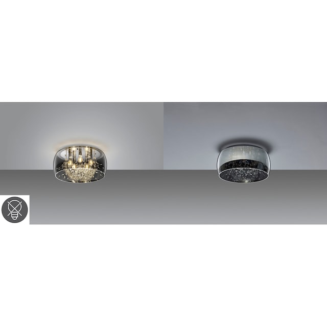 TRIO Leuchten Deckenleuchte »Crystel«, 5 flammig-flammig, Elegante  Deckenlampe mit Glasschirm Ø 50cm, exkl 5xE14 Leuchtmittel online kaufen |  mit 3 Jahren XXL Garantie