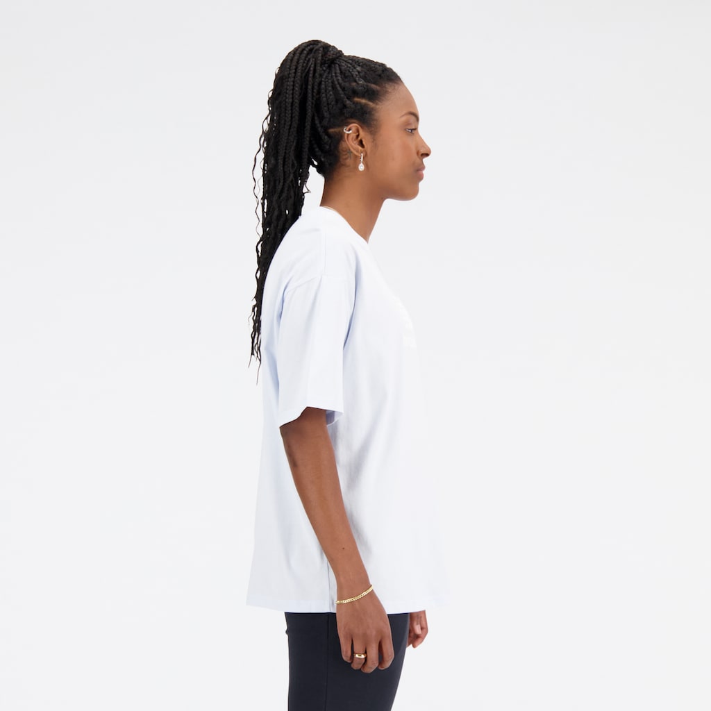 New Balance T-Shirt »NB ESSENTIALS STACKED LOGO OVERSIZED T-SHIRT«