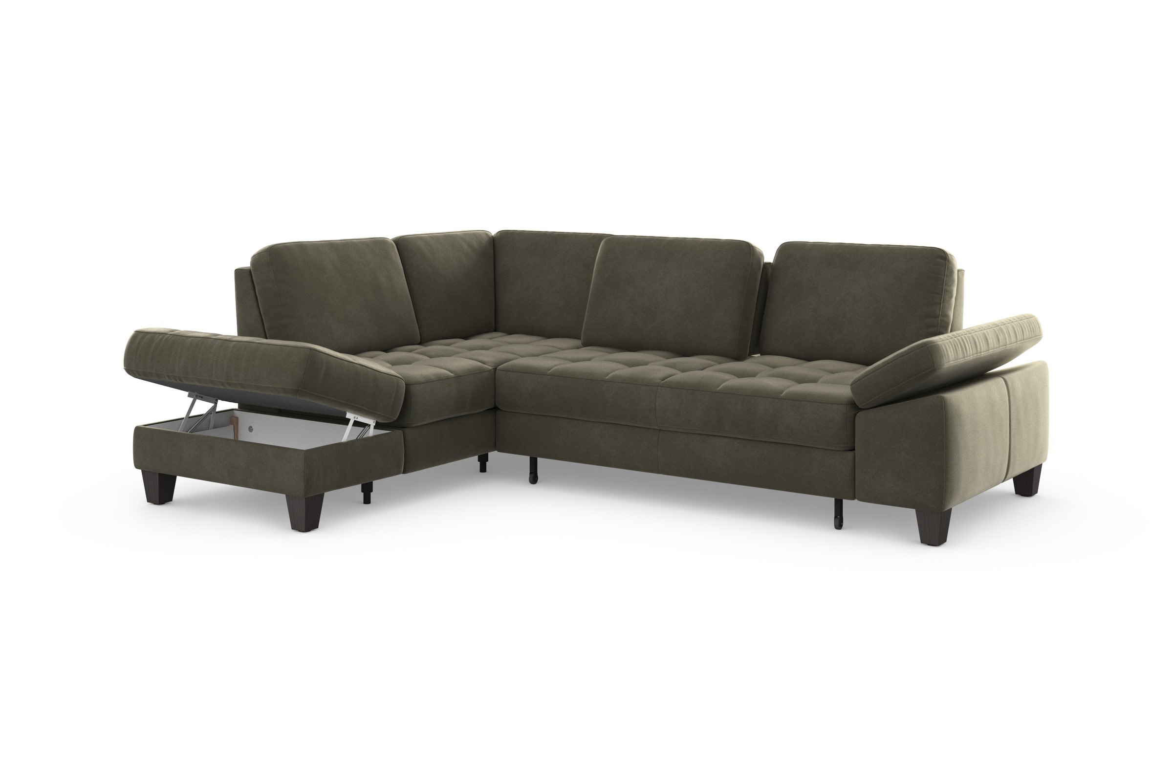 sit&more Ecksofa »Westham L-Form«, mit Ottomane, mit oder ohne Bettfunktion, Bettkasten, Verstellung