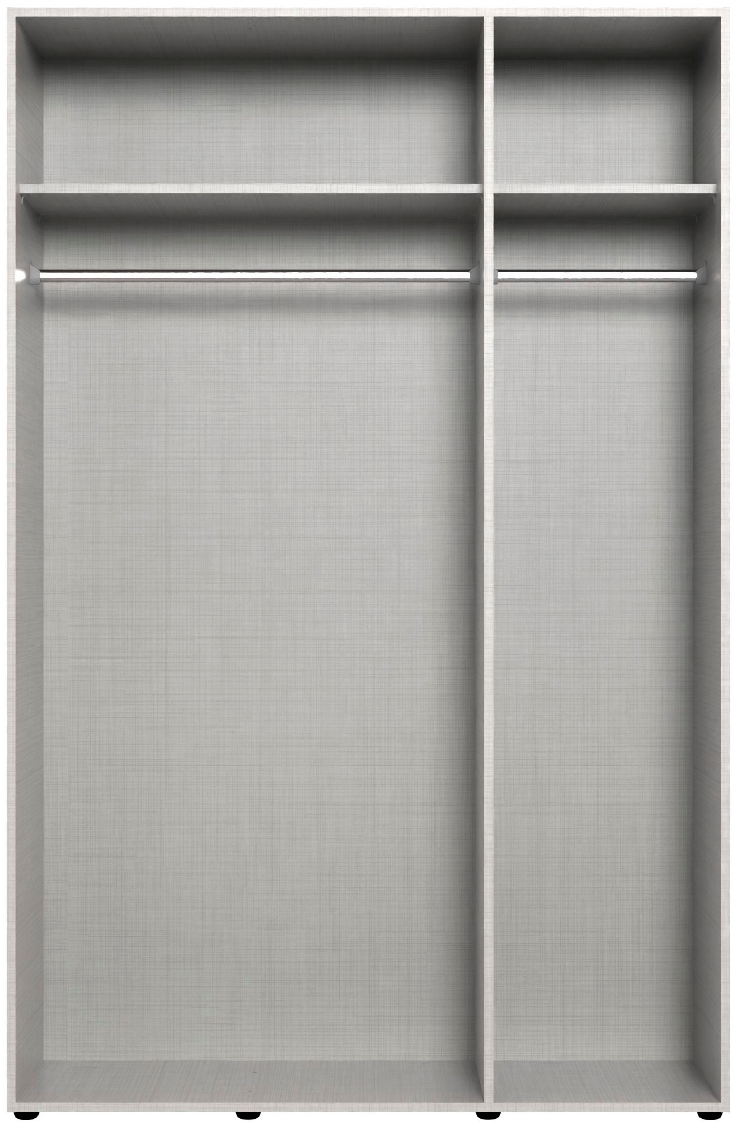 Wimex Kleiderschrank »Mugano,in 8 Breiten,3 Höhen,2 Tiefen, viele Farben, Made in Germany«, (in Basic oder Premium Ausstattung mit 2 weiteren Einlegeböden), mit langen oder kurzen Griffen aus Metall, mit oder ohne Spiegel