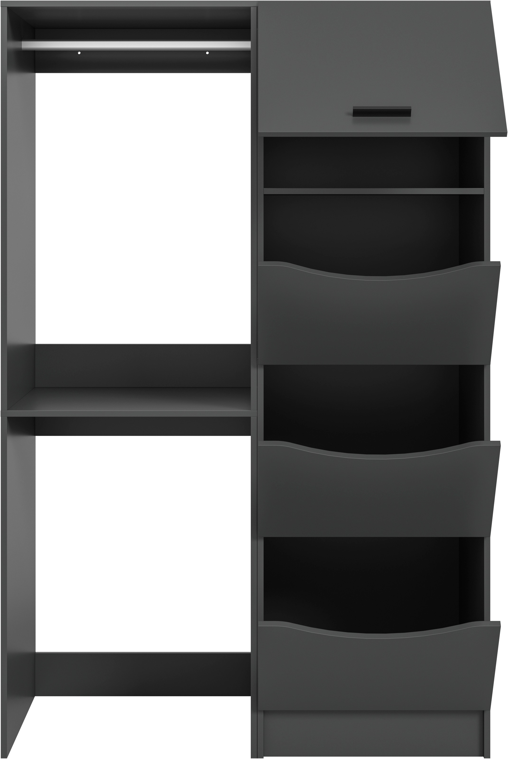 welltime Badmöbel-Set »FALAS,  2-teilig, Hauswirtschaftsraum Set, Breite 126 cm« Set, bestehend aus: 1x Waschmaschinenumbauschrank & 1x Wäscheschrank, 2 Stk. tlg.