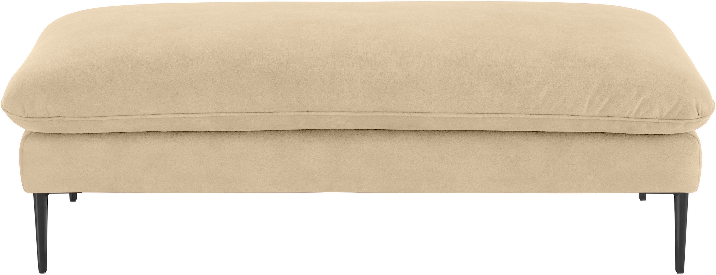 W.SCHILLIG Hocker »enjoy&MORE«, Füße schwarz pulverbeschichtet, Breite 151 cm