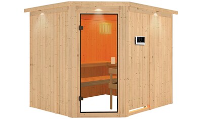 welltime Sauna »Hanny«, (Set), 9-kW-Ofen mit ext. Steuerung kaufen