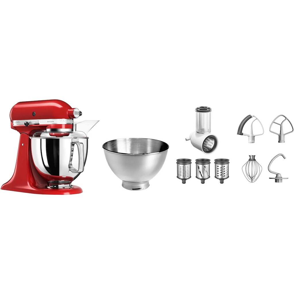 KitchenAid Küchenmaschine »5KSM175PSEER+KSMVSA EMPIRE ROT«