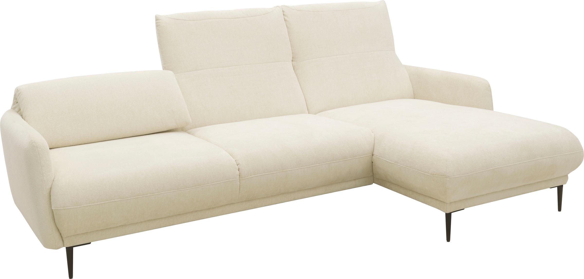 andas Ecksofa »Skovsende Sitzbreite 245 cm, Rückenlehne stufenlos hochklappbar für«, individuellen Sitzkomfort Kopfteilverstellung, L-Form