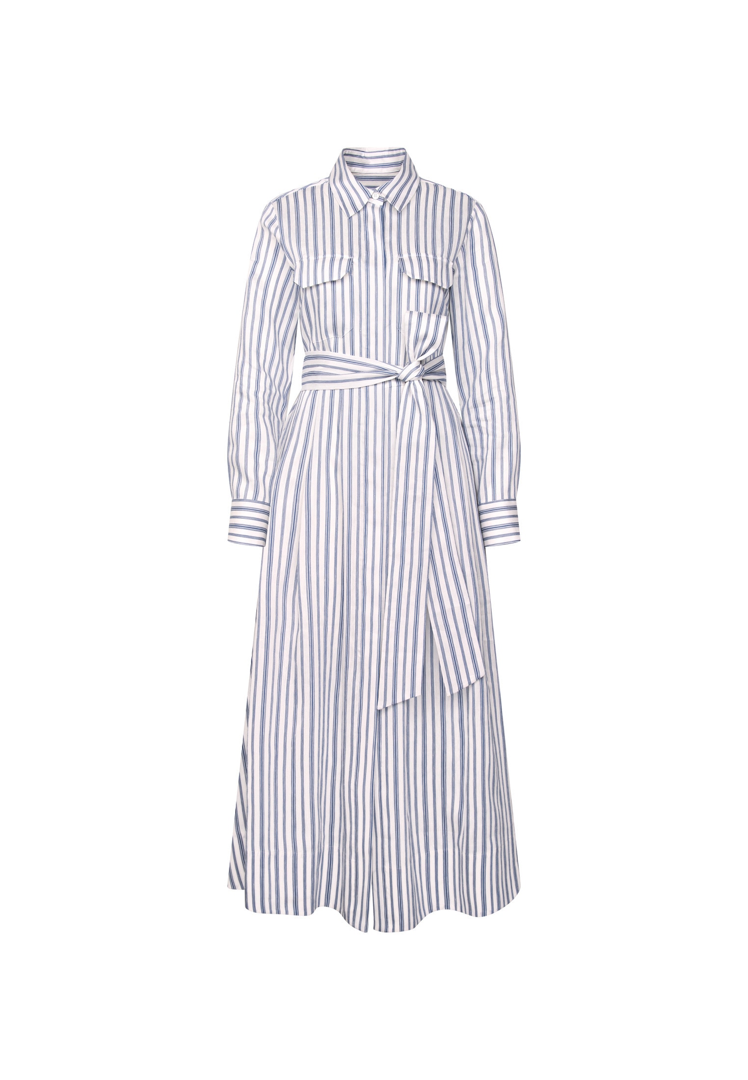 seidensticker Sommerkleid 1/1 Kragen Gestreift
