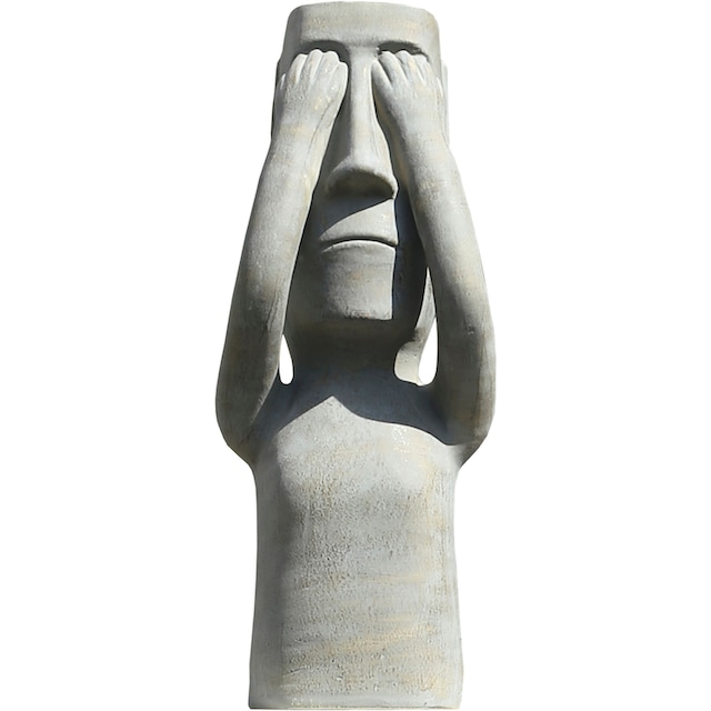 GILDE Dekofigur »Skulptur Nichts sehen«, Dekoobjekt, Höhe 63,5 cm, aus  Keramik, Wohnzimmer bequem bestellen