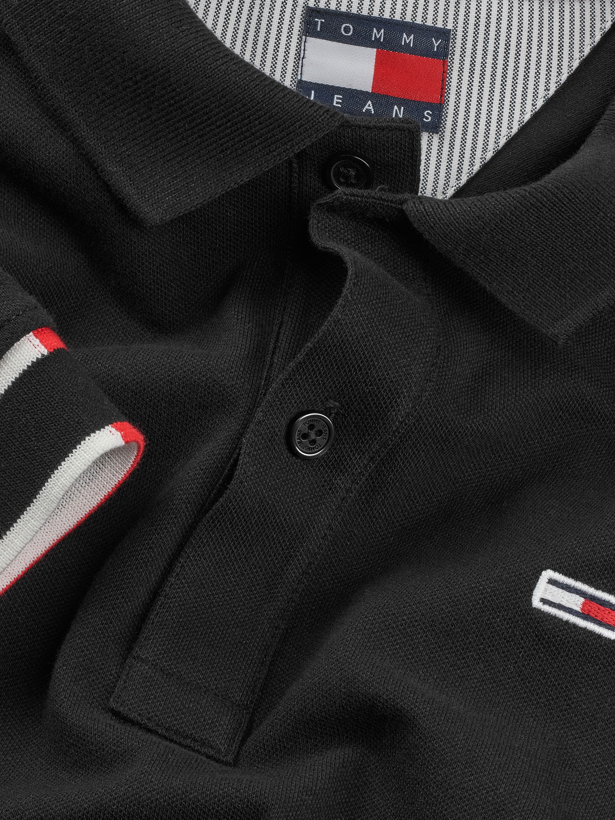 Tommy Jeans Plus Poloshirt »TJM SLIM FLAG CUFF POLO EXT«, Große Größen