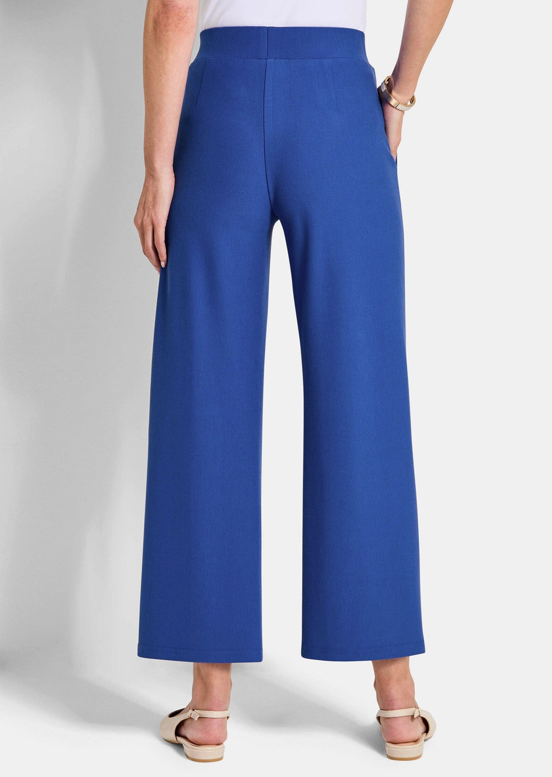 GOLDNER Stoffhose »Kurzgröße Verkürzte Hose VERA mit Biesen«