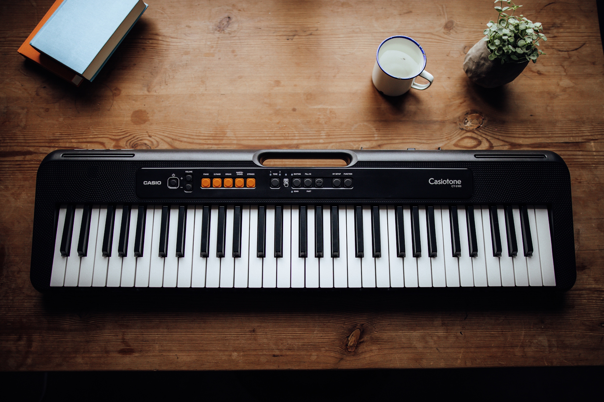 CASIO Home-Keyboard »CT-S100AD«, inkl. Netzadapter und Stativ