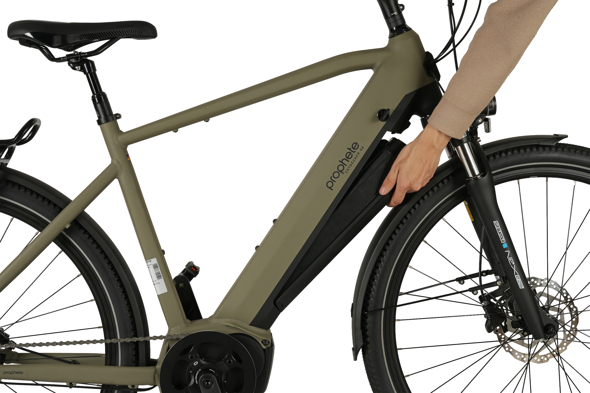 Prophete »Entdecker 4.0« 10 Gang microSHIFT XLE Schaltwerk Kettenschaltung Mittelmotor 250 W Pedelec, Elektrofahrrad für Herren