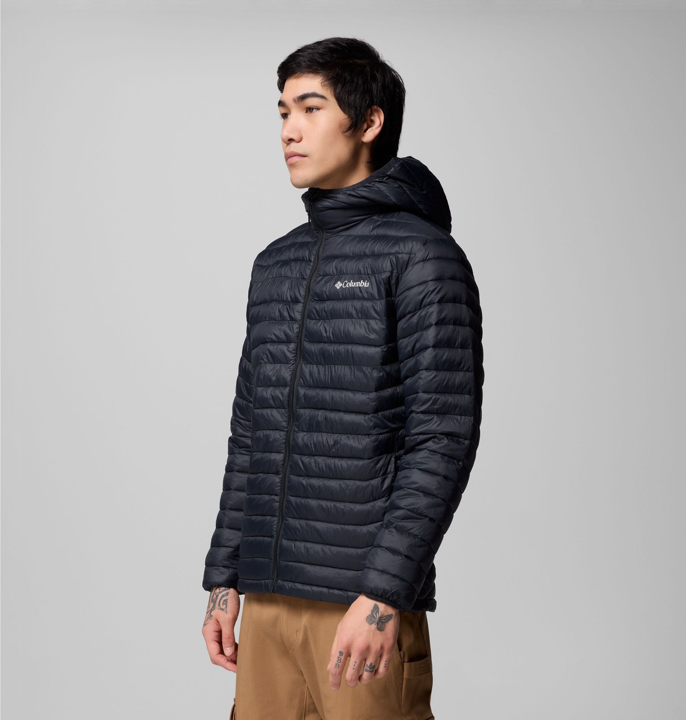 Columbia Steppjacke »POWDER PASS HOODED JACKET«, (1 St.)