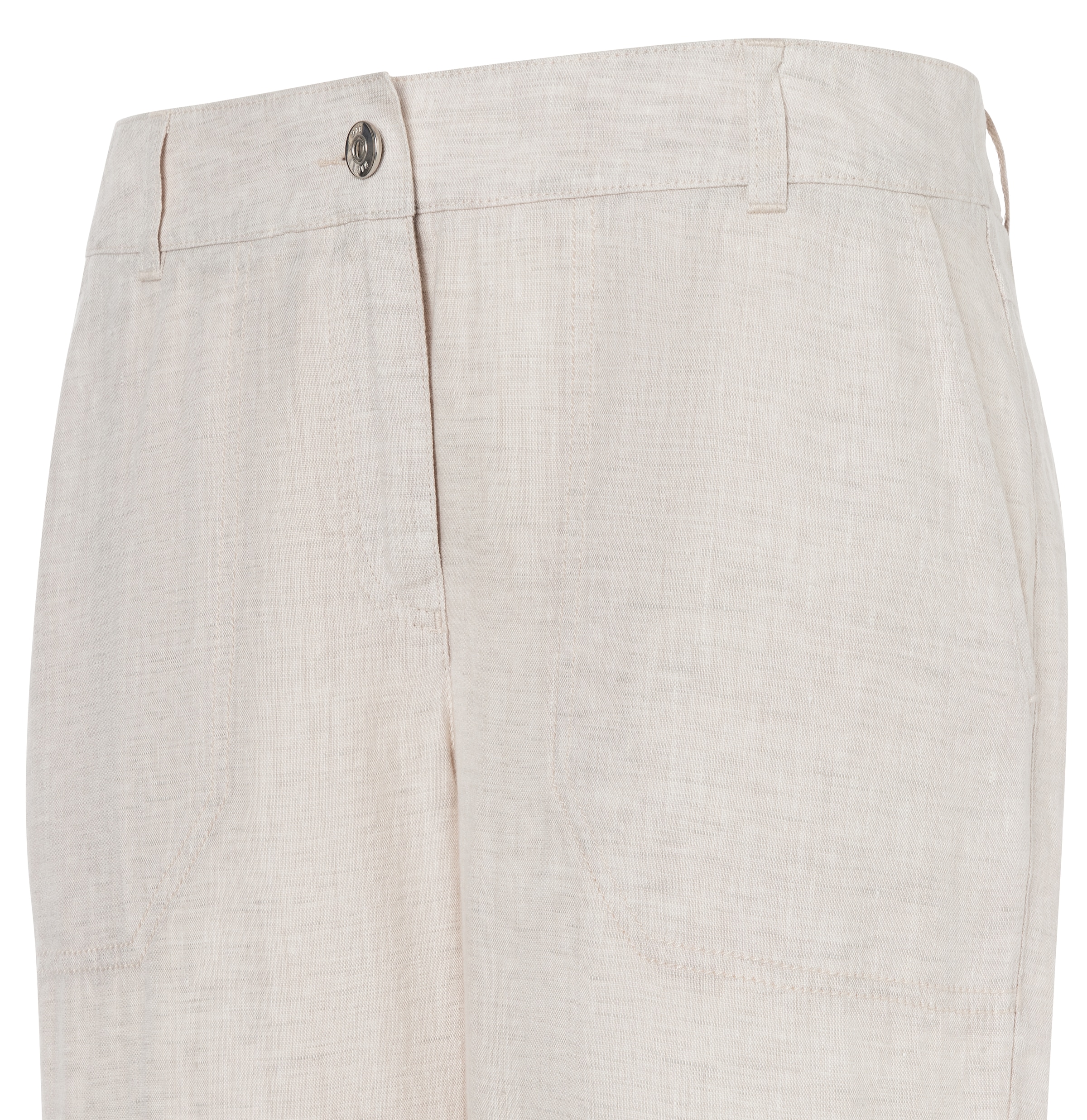 MAC Leinenhose »NORA cropped«, temperaturausgleichend und angenehm auf der Haut
