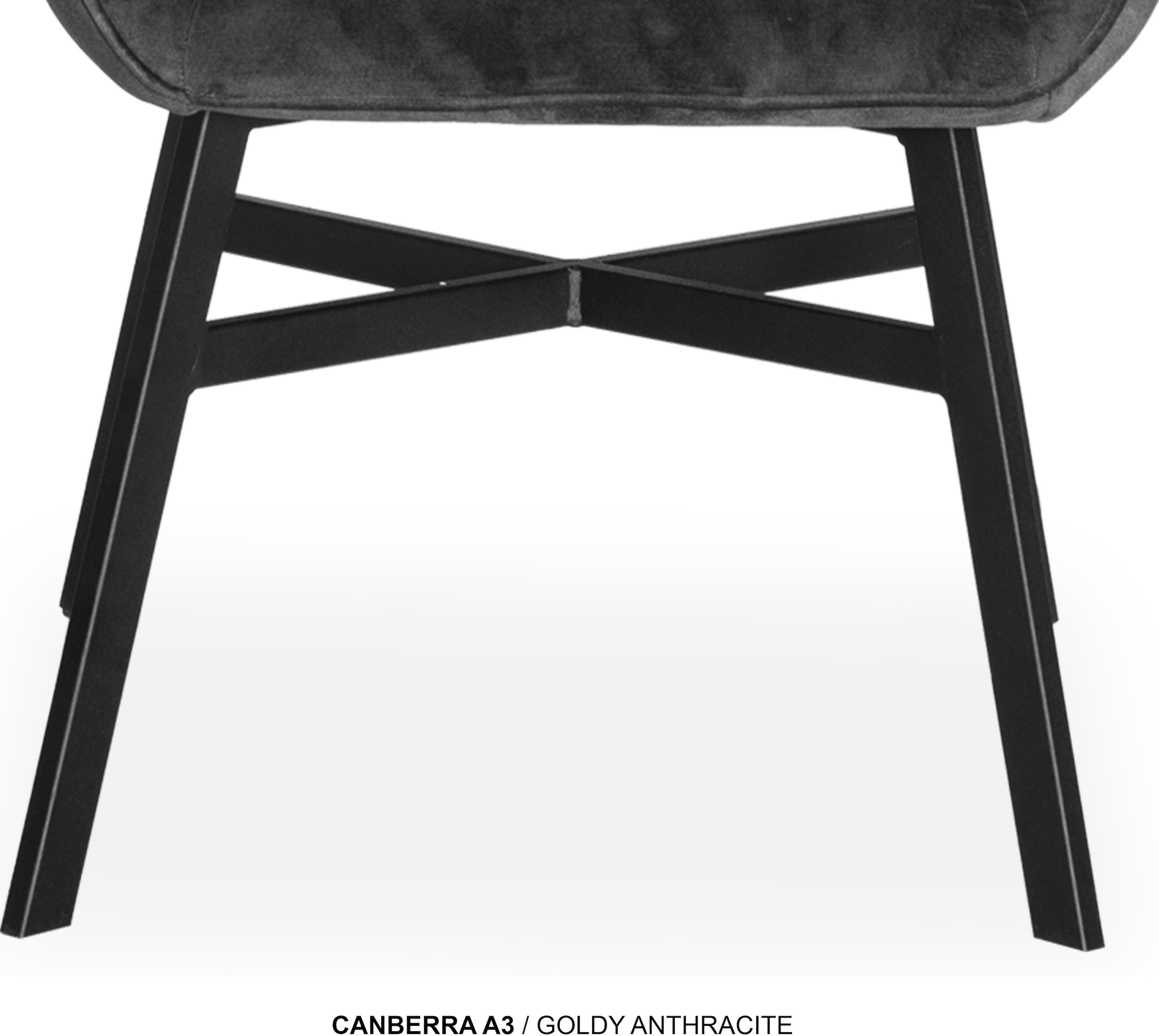 OMG Design Esszimmerstuhl »Canberra« (Set) 1 Stk.Esszimmerstuhl, pflegeleichter Samtvelour Bezug