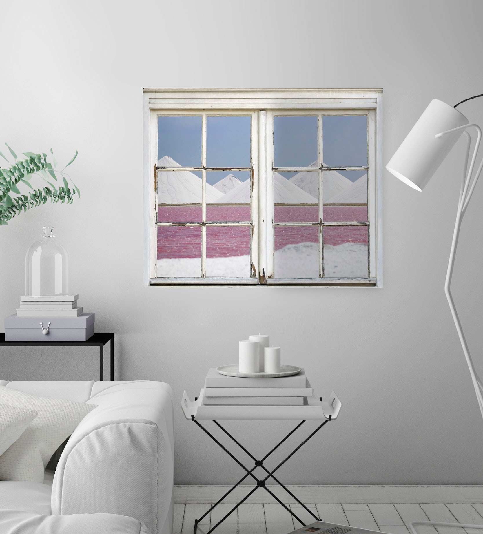 queence Wandsticker »Berge« Wandsticker, Wandbild, selbstklebend, 3D, Fenster