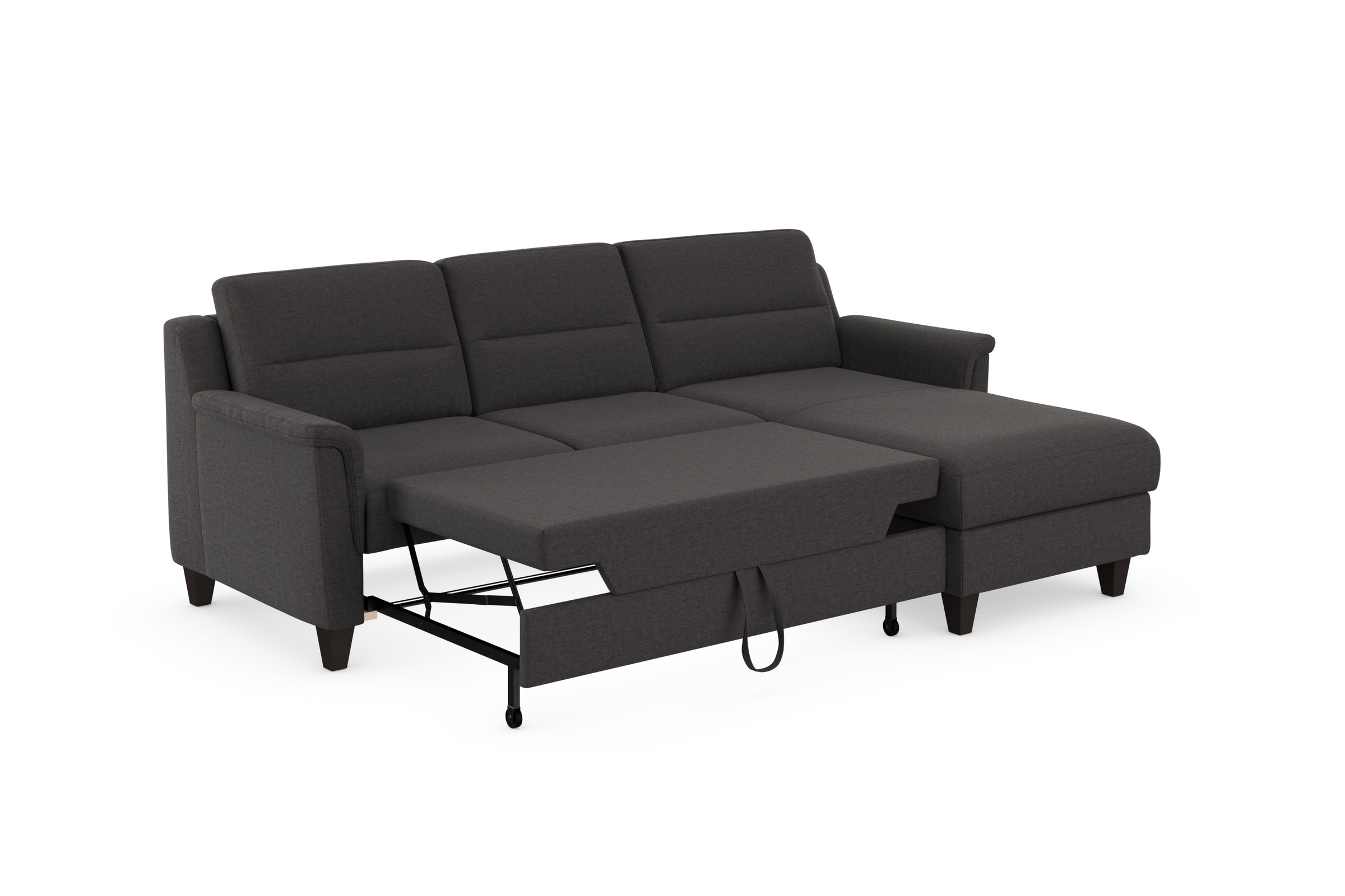 sit&more Ecksofa »Farö L-Form«, inklusive Federkern, wahlweise mit Bettfunktion und Bettkasten