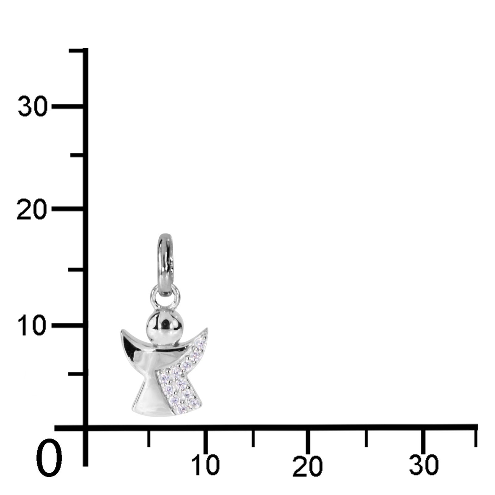 OSTSEE-SCHMUCK Kettenanhänger »- kleiner Engel - Silber 925/000 - Zirkonia«