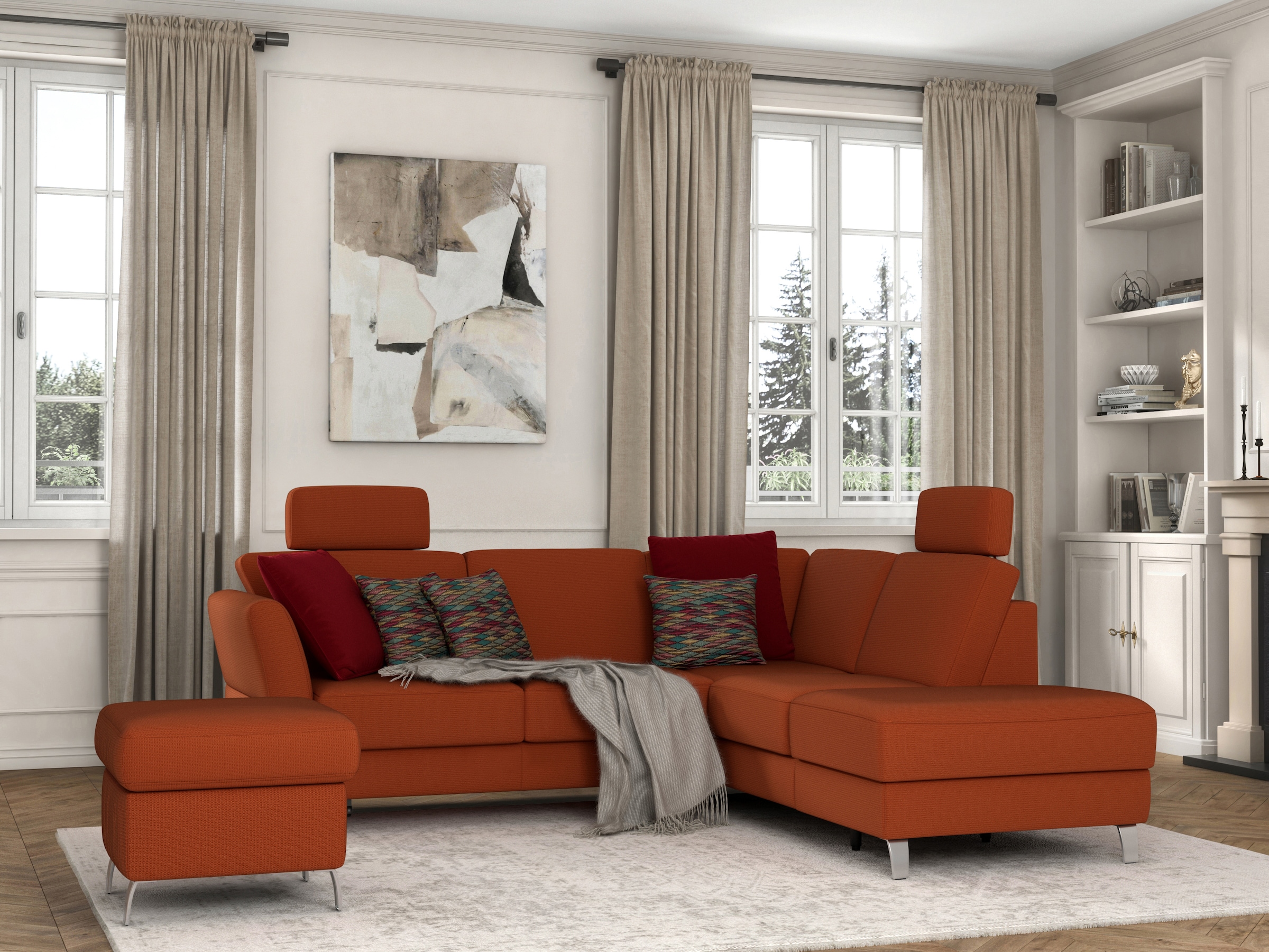 sit&more Stauraumhocker »Visby« auch erhältlich in dem mit Wasser zu reinigendem "Soft clean" Bezug