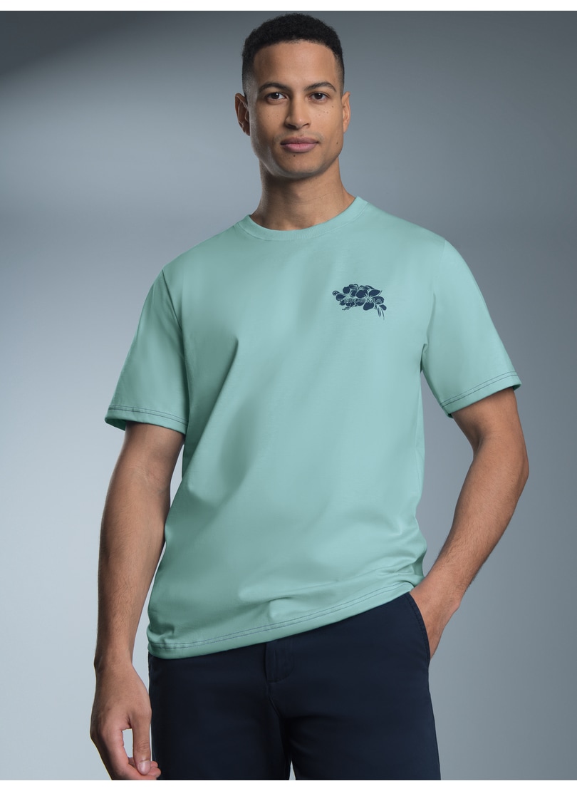 Trigema T-Shirt »TRIGEMA T-Shirt mit großem Backprint«, (1 tlg.)