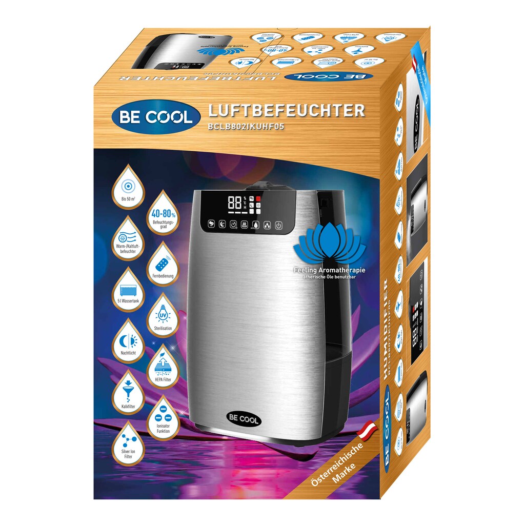 be cool Luftbefeuchter »BCLB802IKUHF05«, 5 l Wassertank