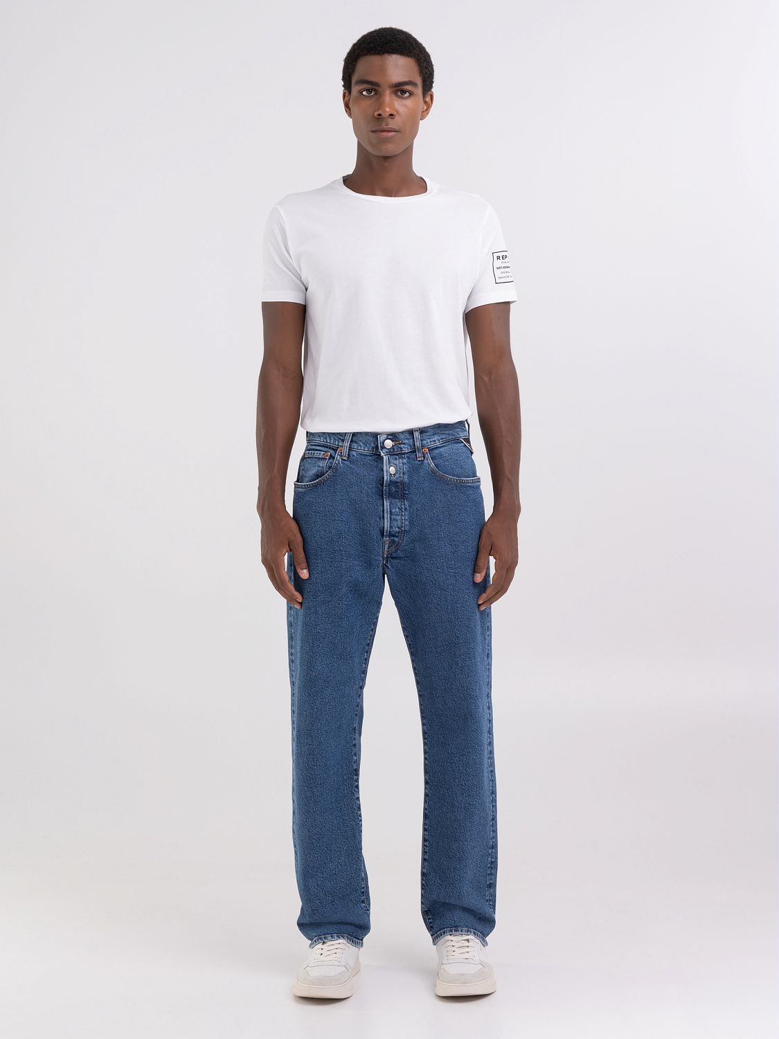 Replay Straight-Jeans »M9Z1 9Zero1 90´s Straight Fit« mit Washed-Look