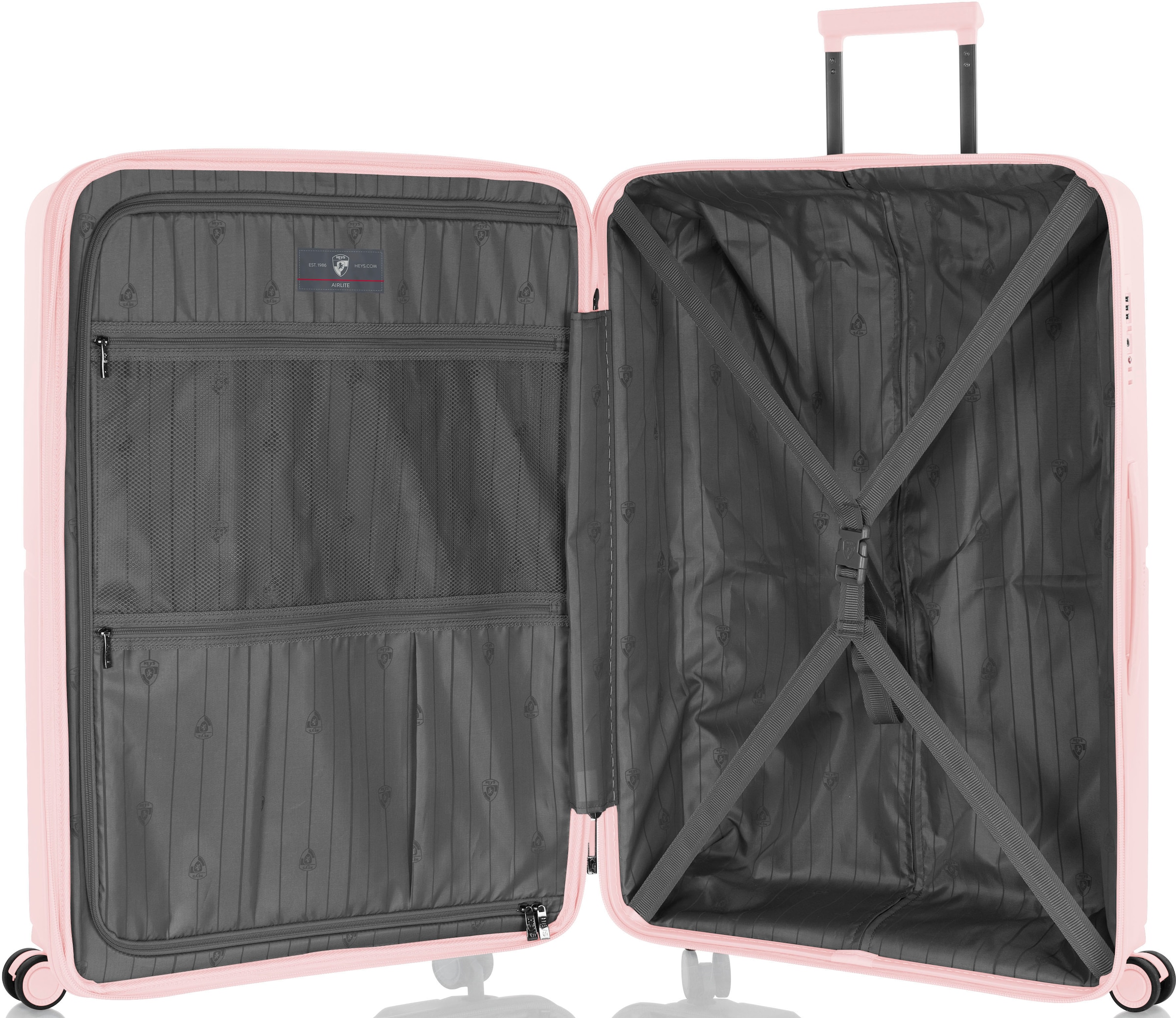 Heys Hartschalen-Trolley »AirLite, verschiedene Größen und Farben«, 4 Rollen, Heys x Joachim Llambi Hartschalen-Koffer TSA Schloss