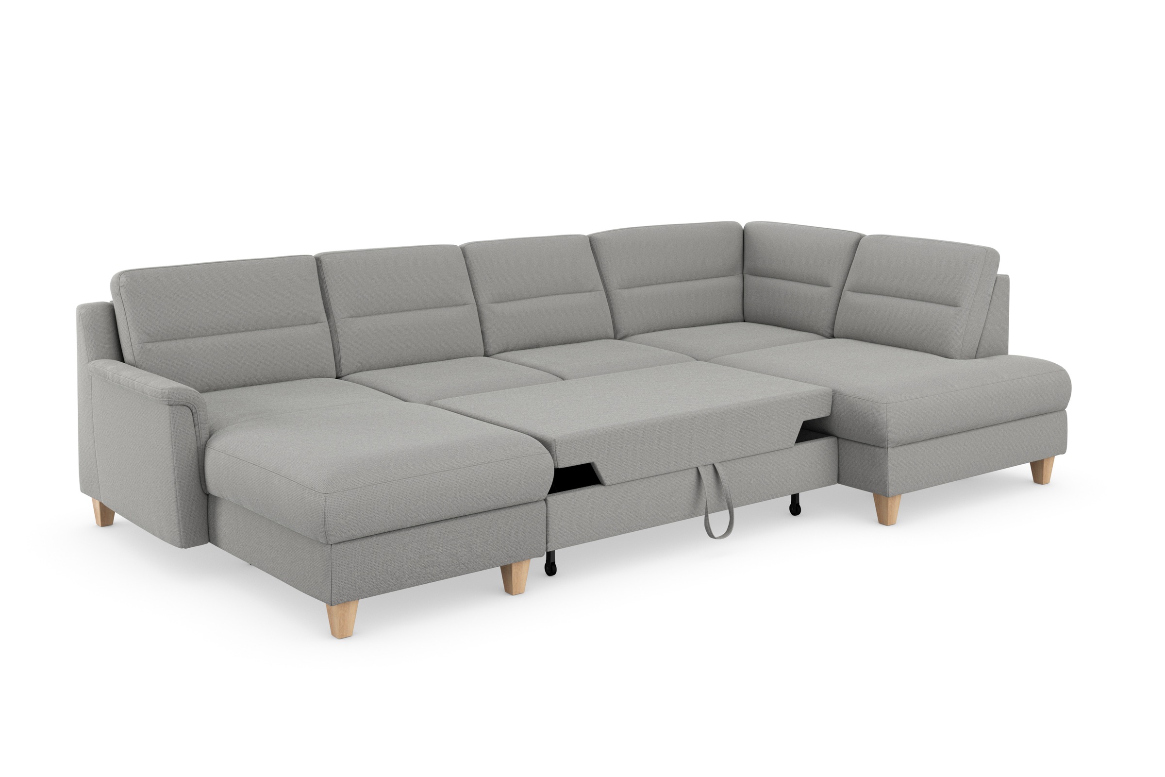 sit&more Wohnlandschaft »Farö U-Form«, inklusive Federkern, wahlweise mit Bettfunktion und Bettkasten