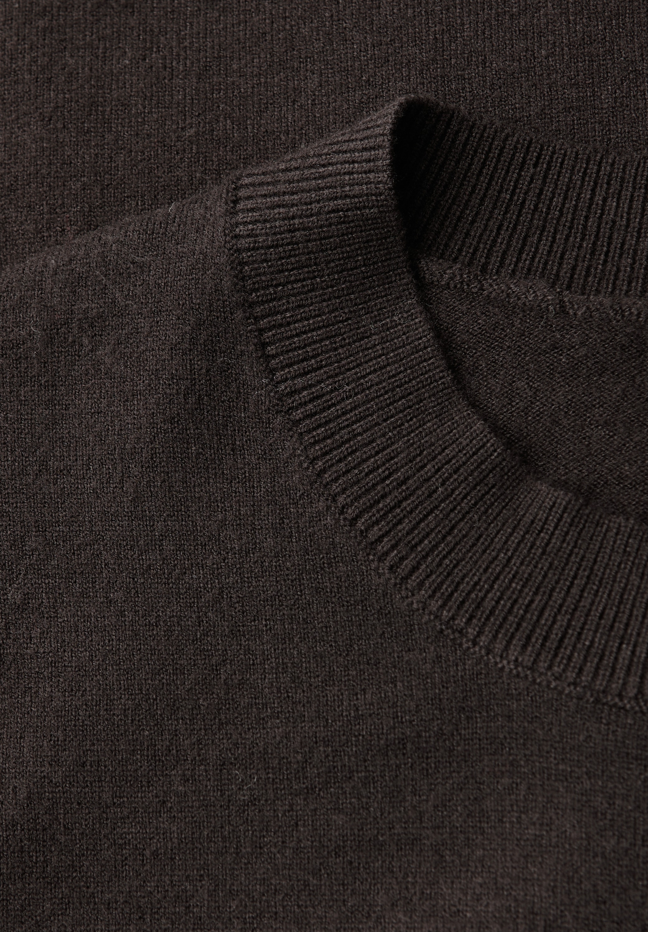 STREET ONE Rundhalspullover mit Rippbündchen