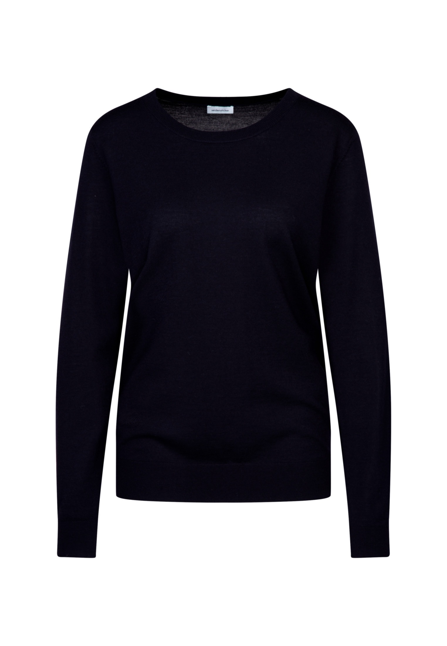 seidensticker Strickpullover »Schwarze Rose«, Rundhals Uni