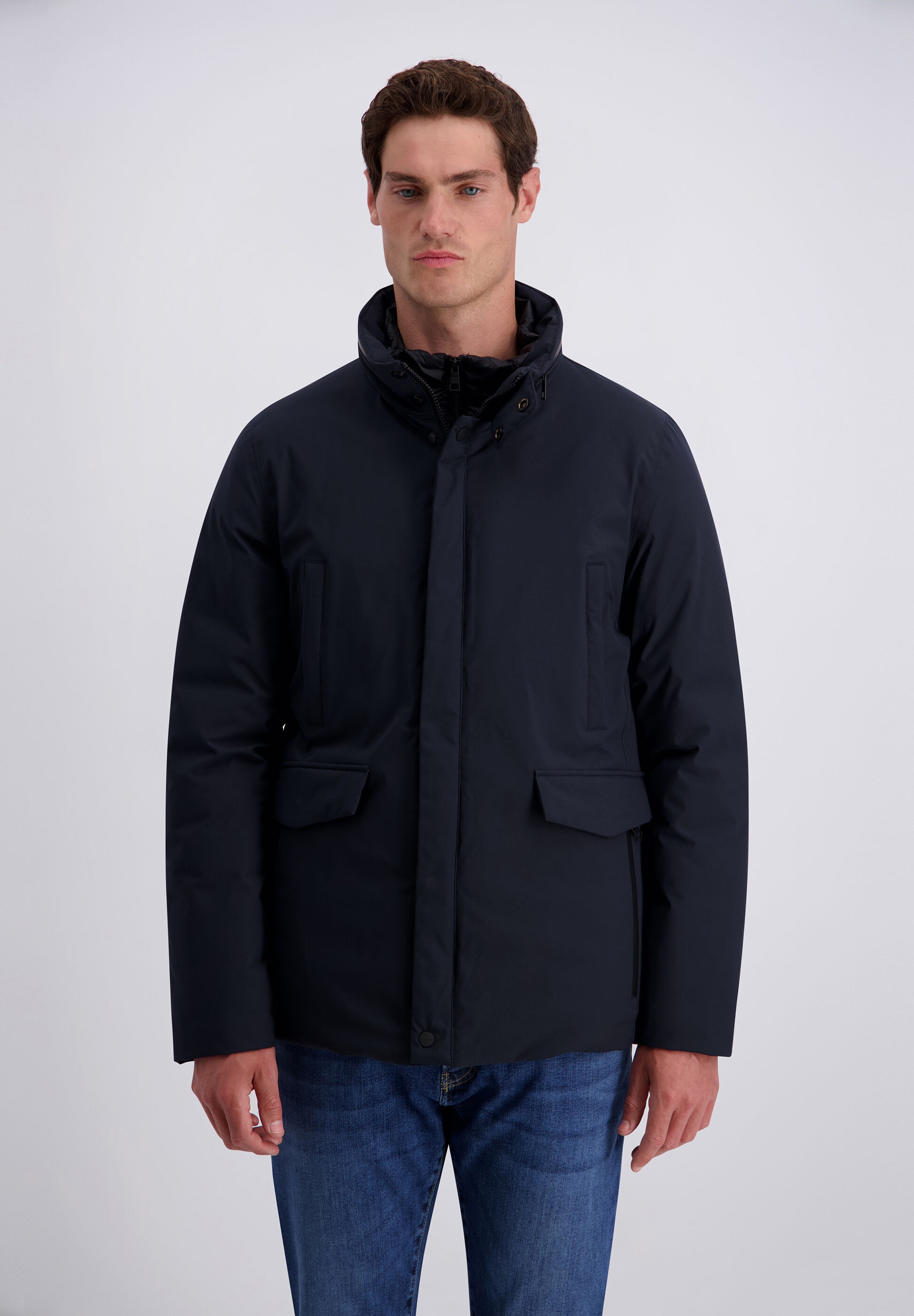 Pierre Cardin Blouson »Pierre Cardin Jacke« ohne Kapuze mit Wasserabweisenden Reißverschlüssen