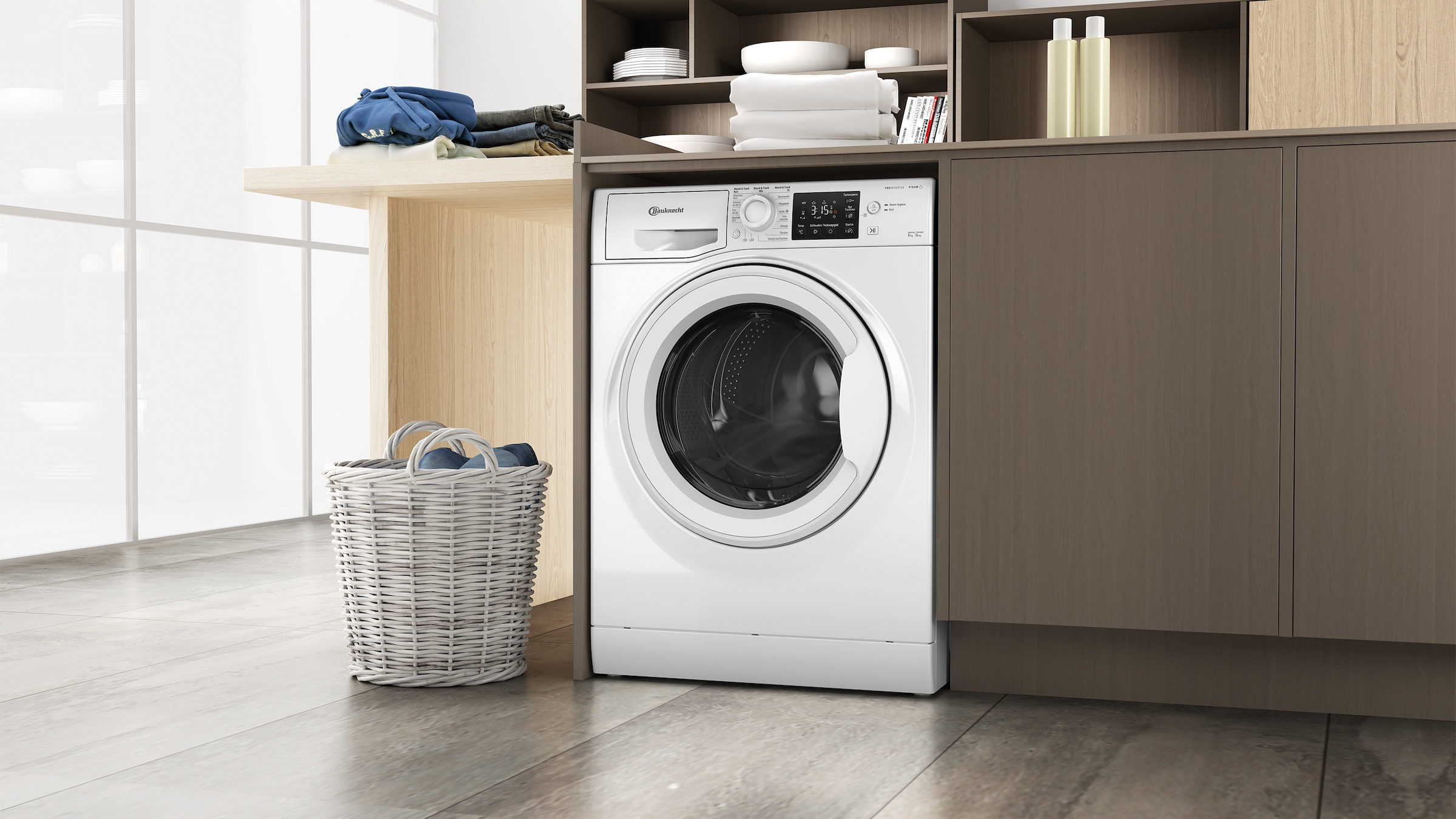 BAUKNECHT Waschtrockner »WT SUPER ECO 86 43 N« 8 kg /6 kg 75 dB(A)