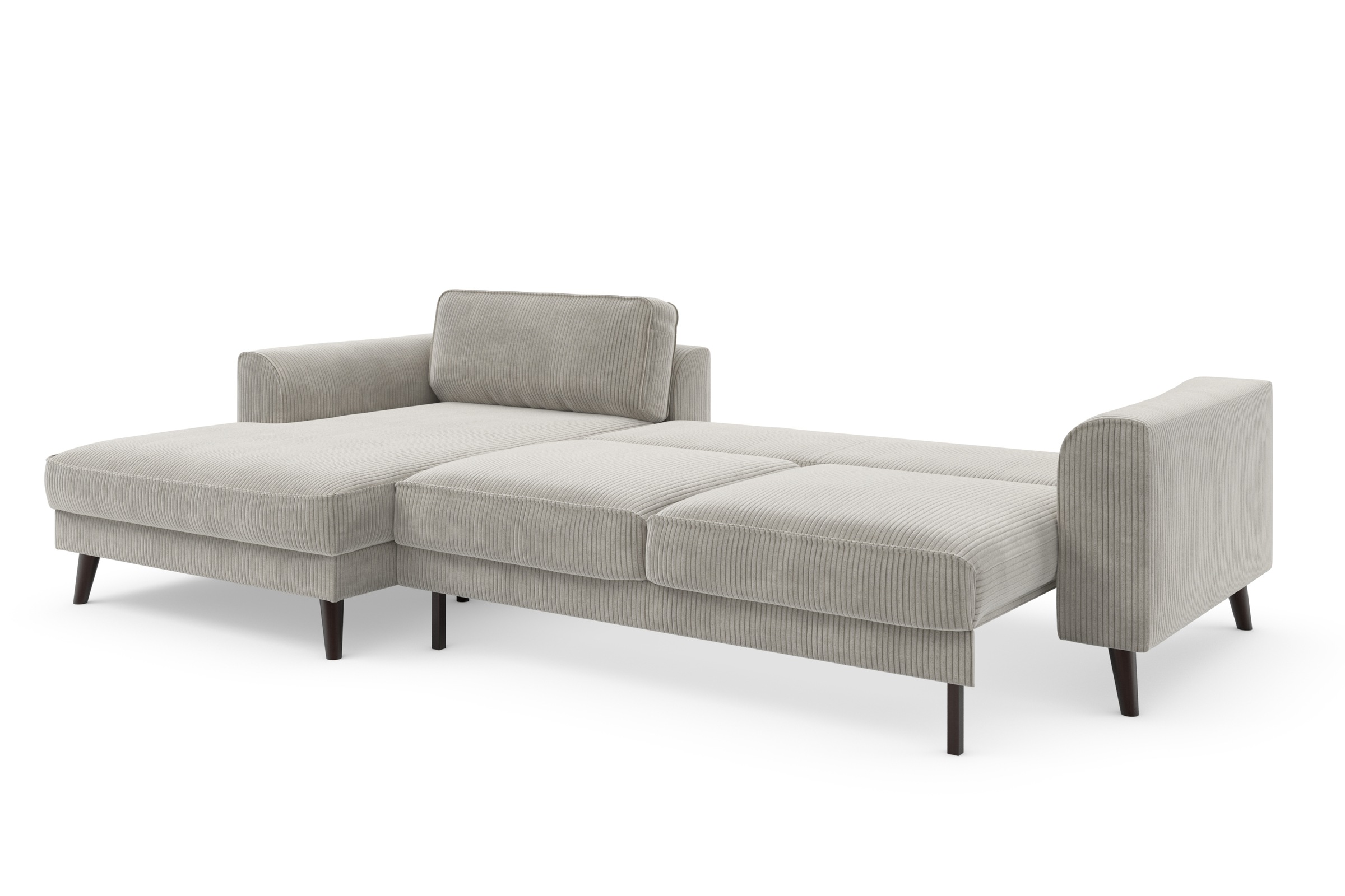 TRENDMANUFAKTUR Ecksofa »Lumber Jack, elegantes Designsofa, L-Form«, wahlweise mit Bettfunktion u. Bettkasten