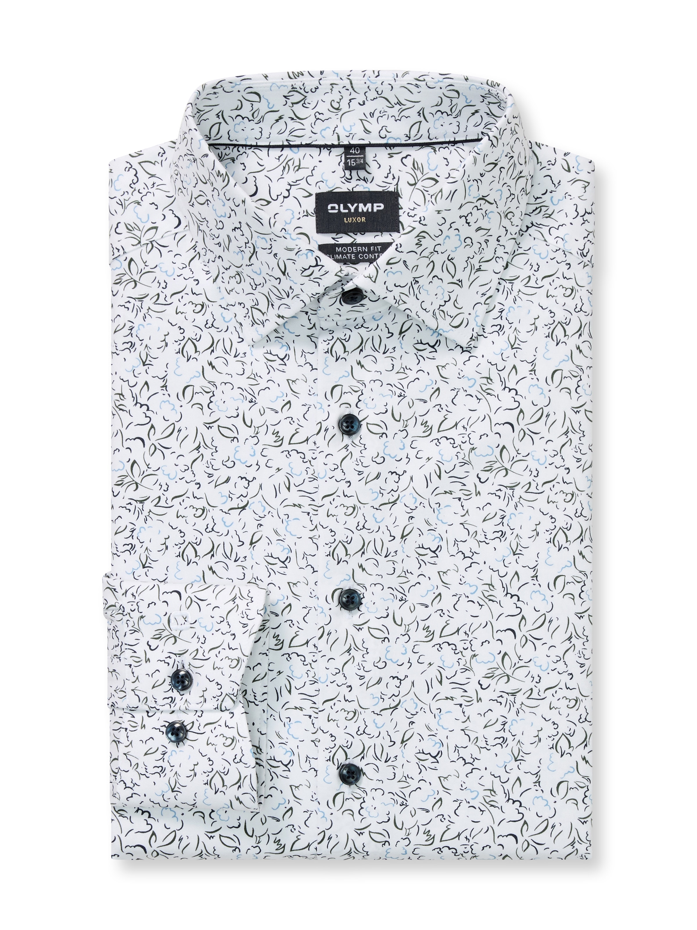OLYMP Langarmhemd »Luxor« modern fit, Businesshemd, New Kentkragen