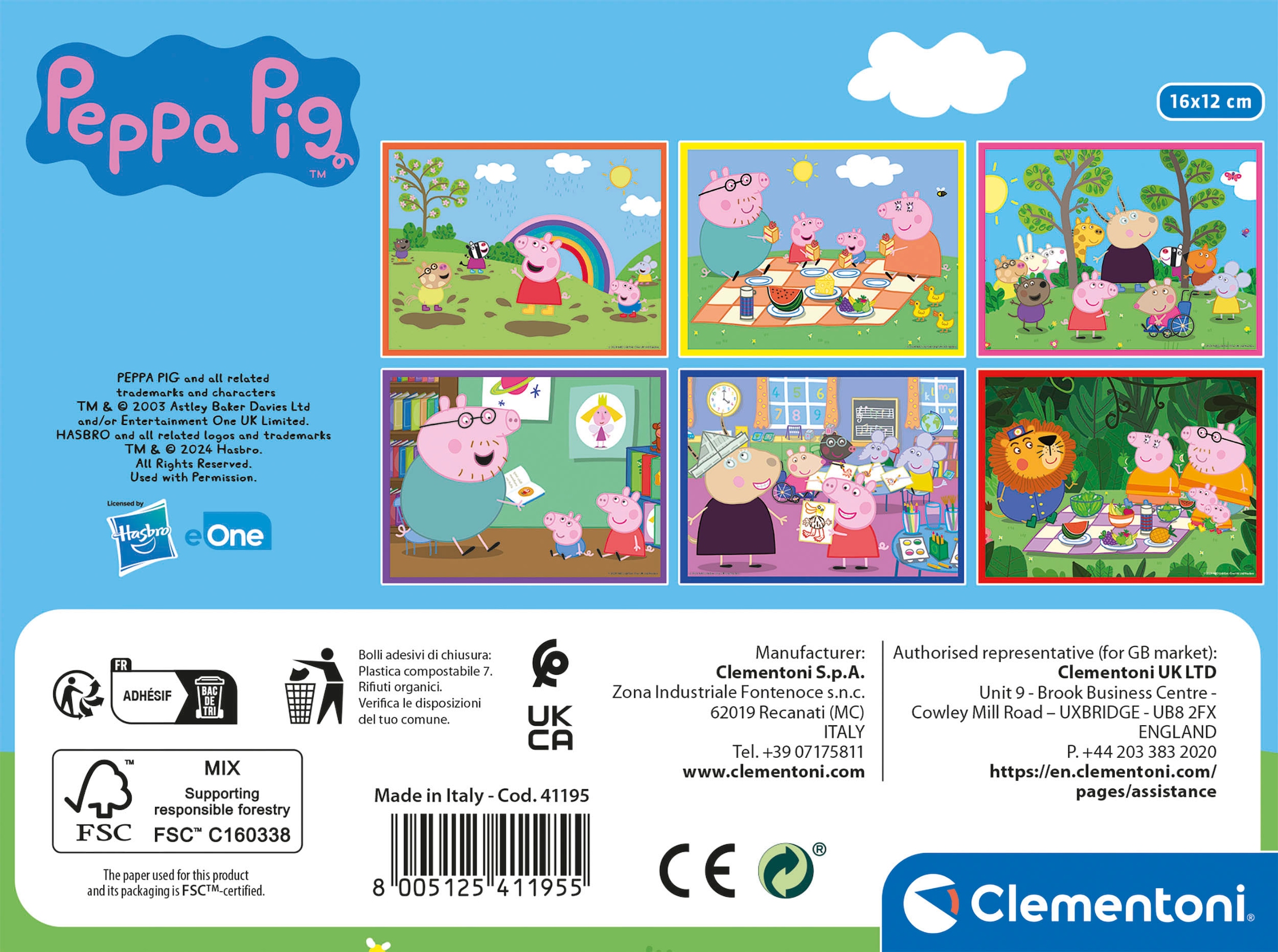 Clementoni® Würfelpuzzle »Peppa Pig«, Made in Europe; FSC® - schützt Wald - weltweit