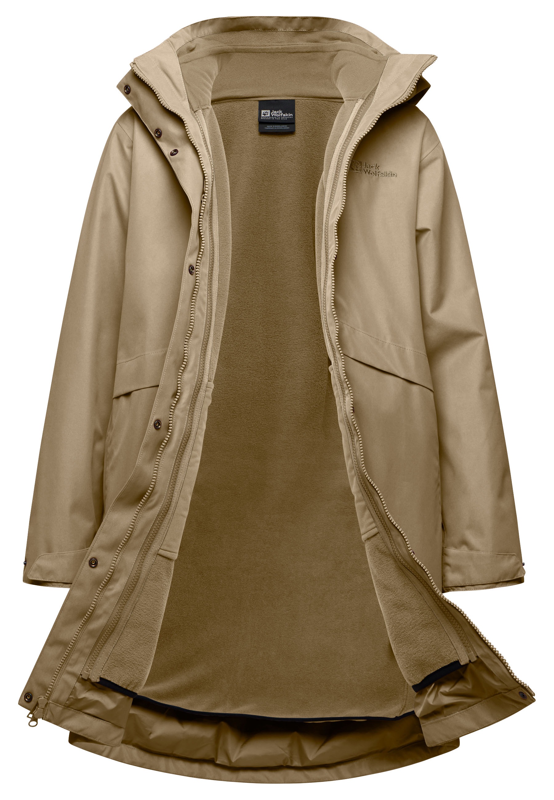 Jack Wolfskin 3-in-1-Funktionsparka »BAYLIGHT«, mit Kapuze, Winterjacke