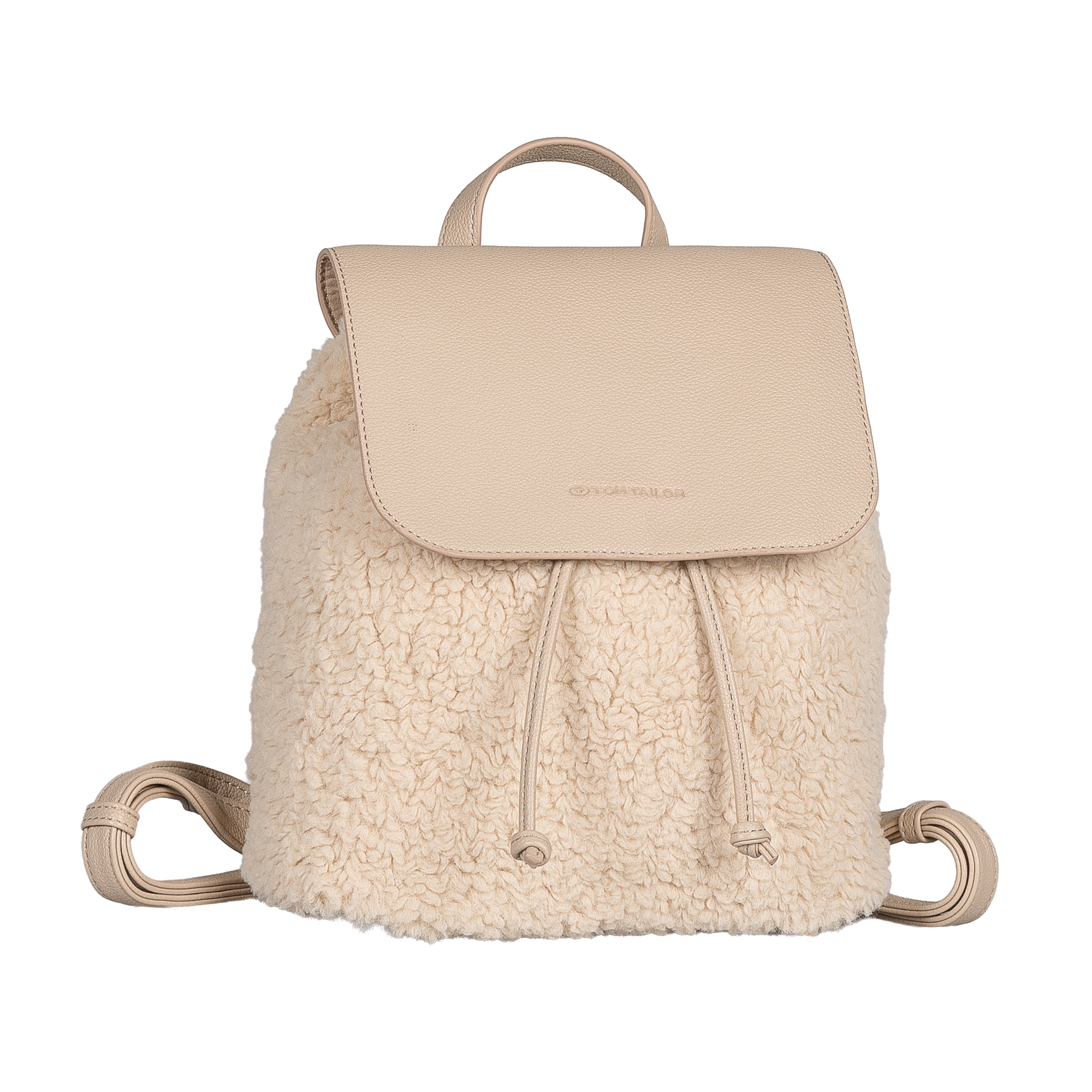 TOM TAILOR Rucksack »Zelina« Damen Freizeitrucksack, Cityrucksack in Plüsch-Optik