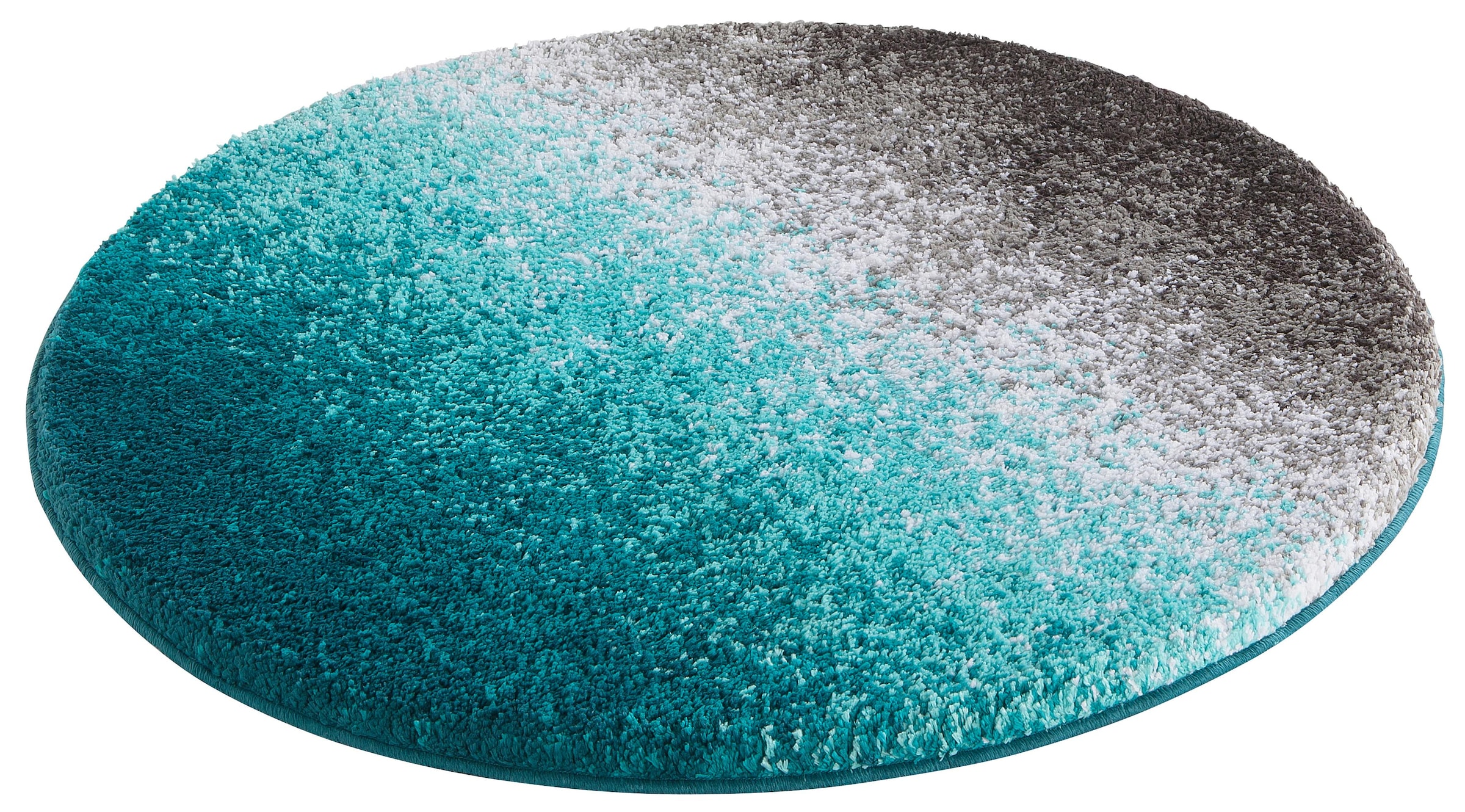 my home Badematte »Elif, Badvorleger, Badezimmer Teppich«, rutschhemmend beschichtet, fußbodenheizungsgeeignet-schnell trocknend-strapazierfähig, Ombré-Look, Badteppich, Badematten auch als 3 teiliges Set erhältlich