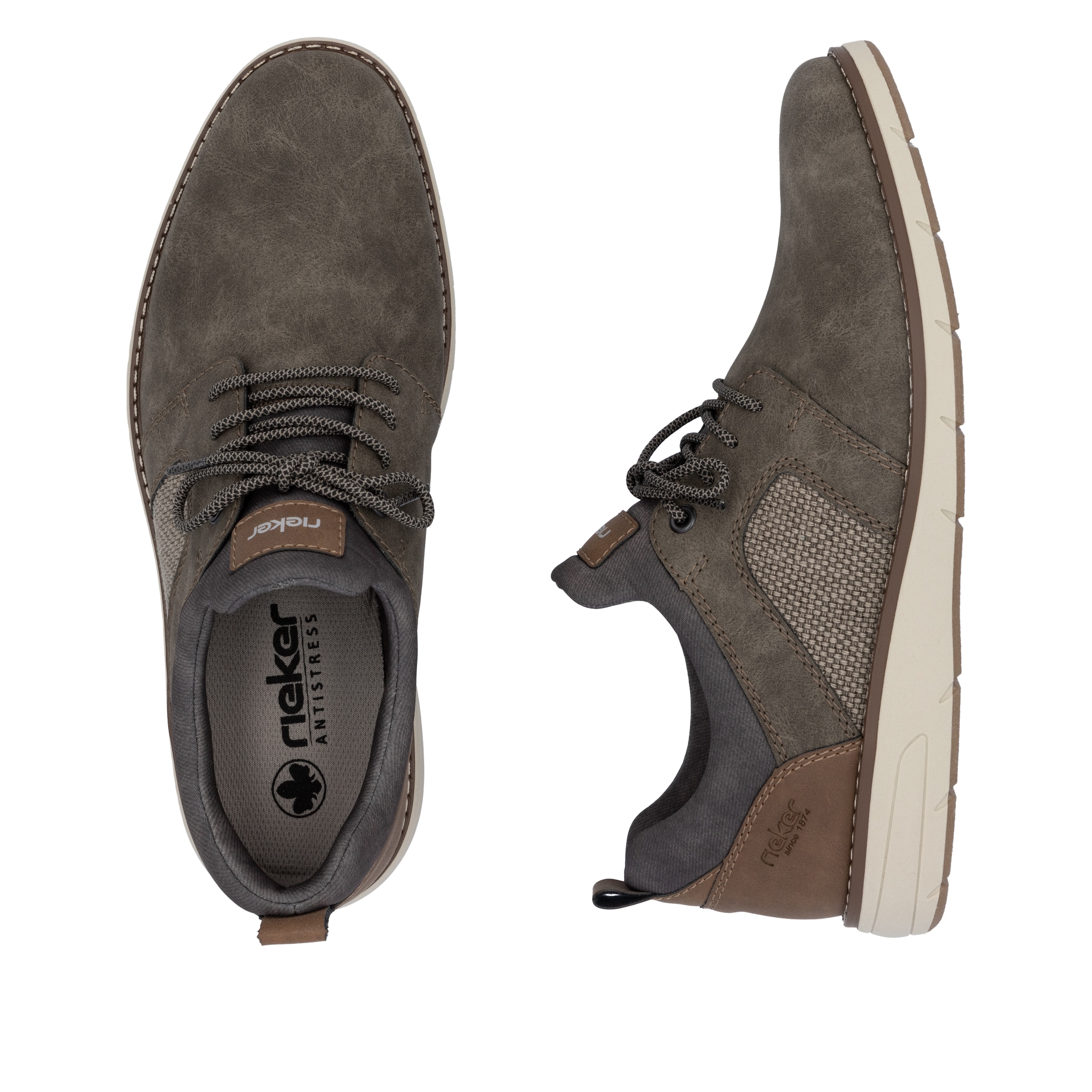 Rieker Slip-On Sneaker, Slipper, Freizeitschuh, Halbschuh mit modischer Laufsohle