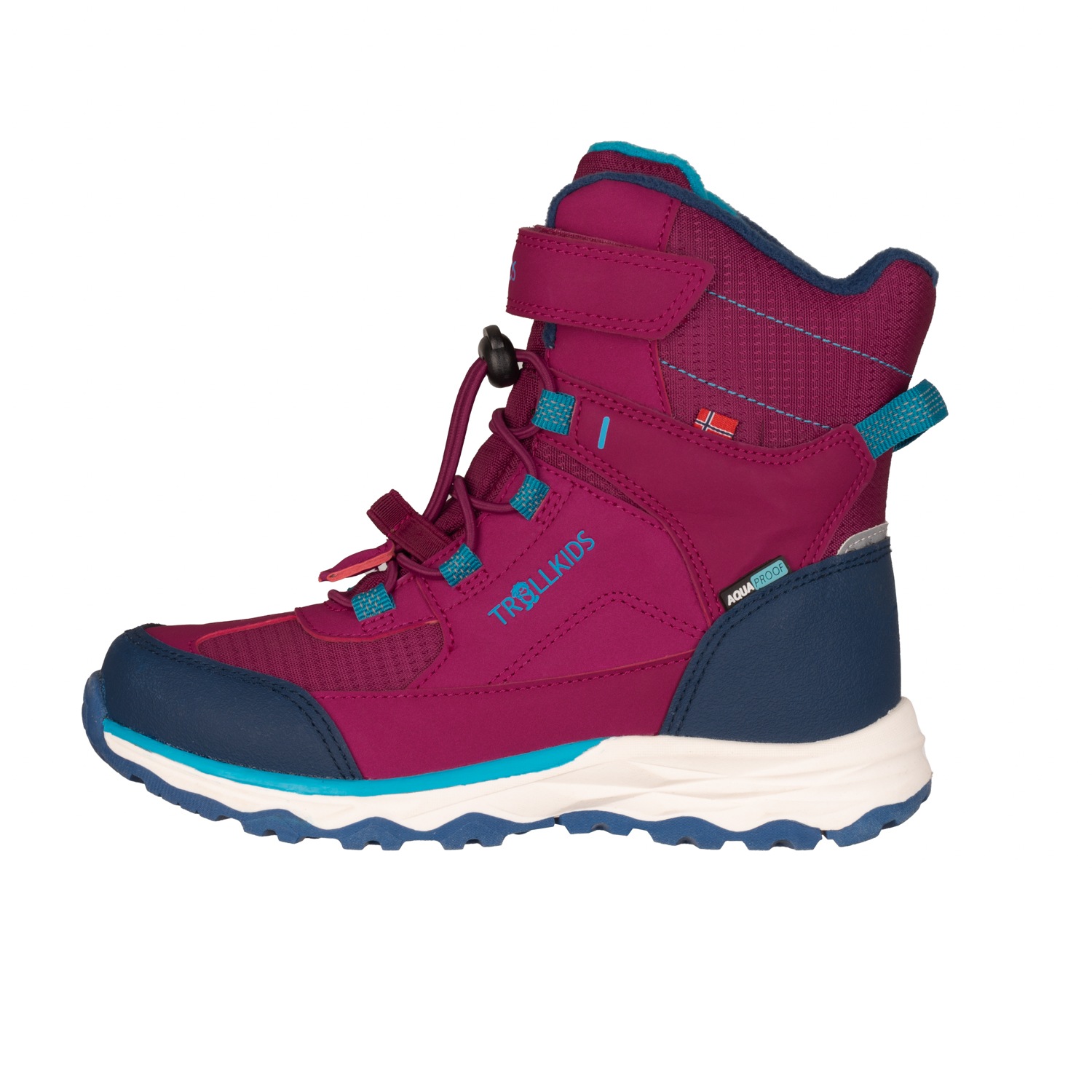 TROLLKIDS Winterstiefel »KIDS HAFJELL WINTER BOOTS XT«, wasserdicht, Klettverschluss, reflektierende Details