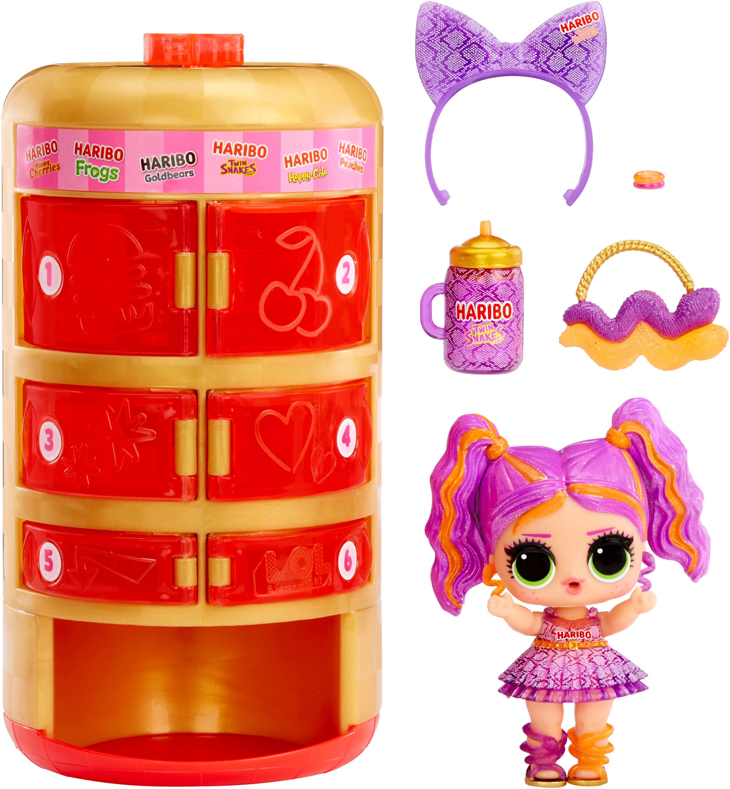 L.O.L. SURPRISE! Anziehpuppe »L.O.L. Surprise Loves Mini Sweets X Haribo Vending Machine«, sortierte Lieferung