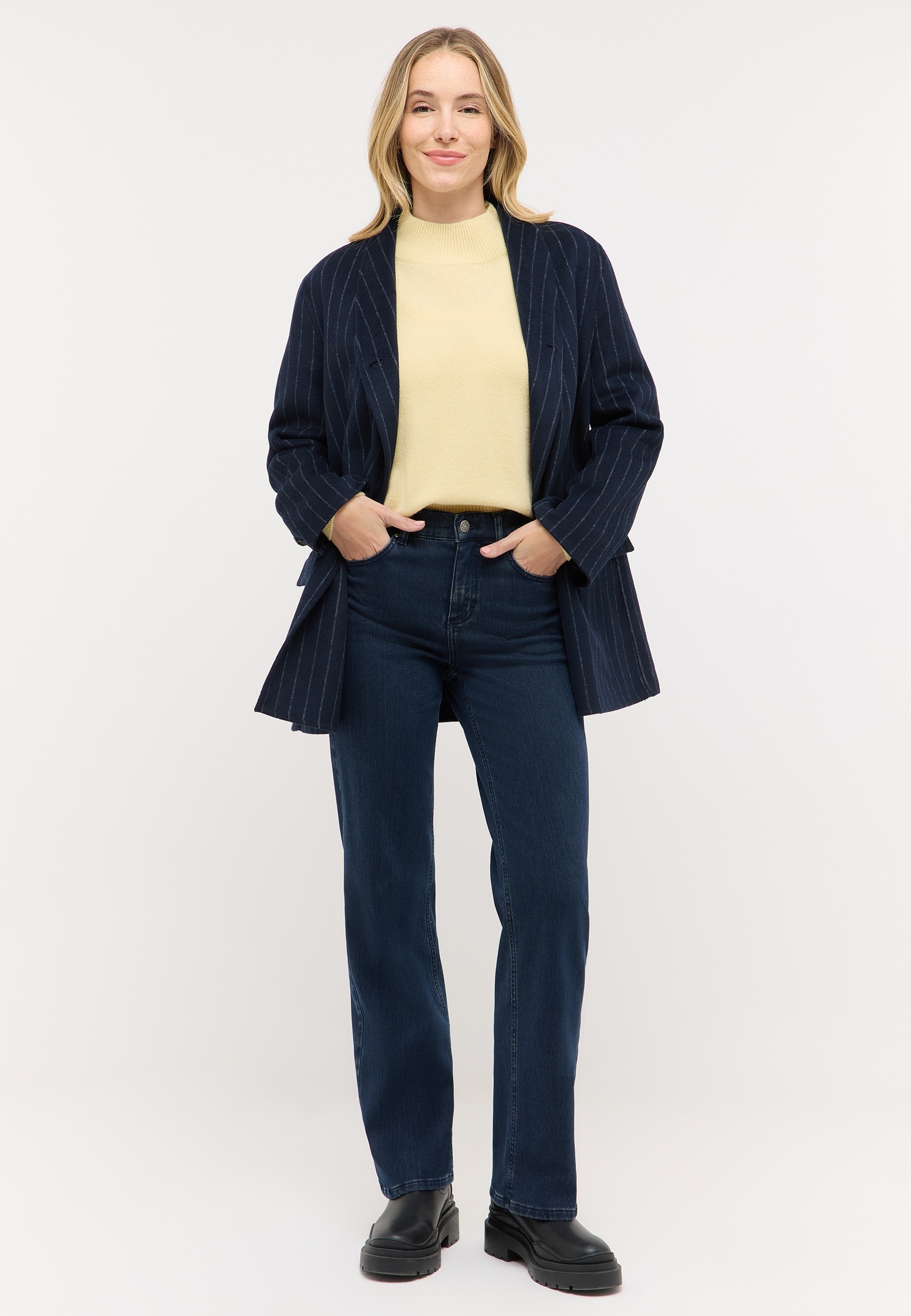 ANGELS 5-Pocket-Jeans Wide Leg, Stretch