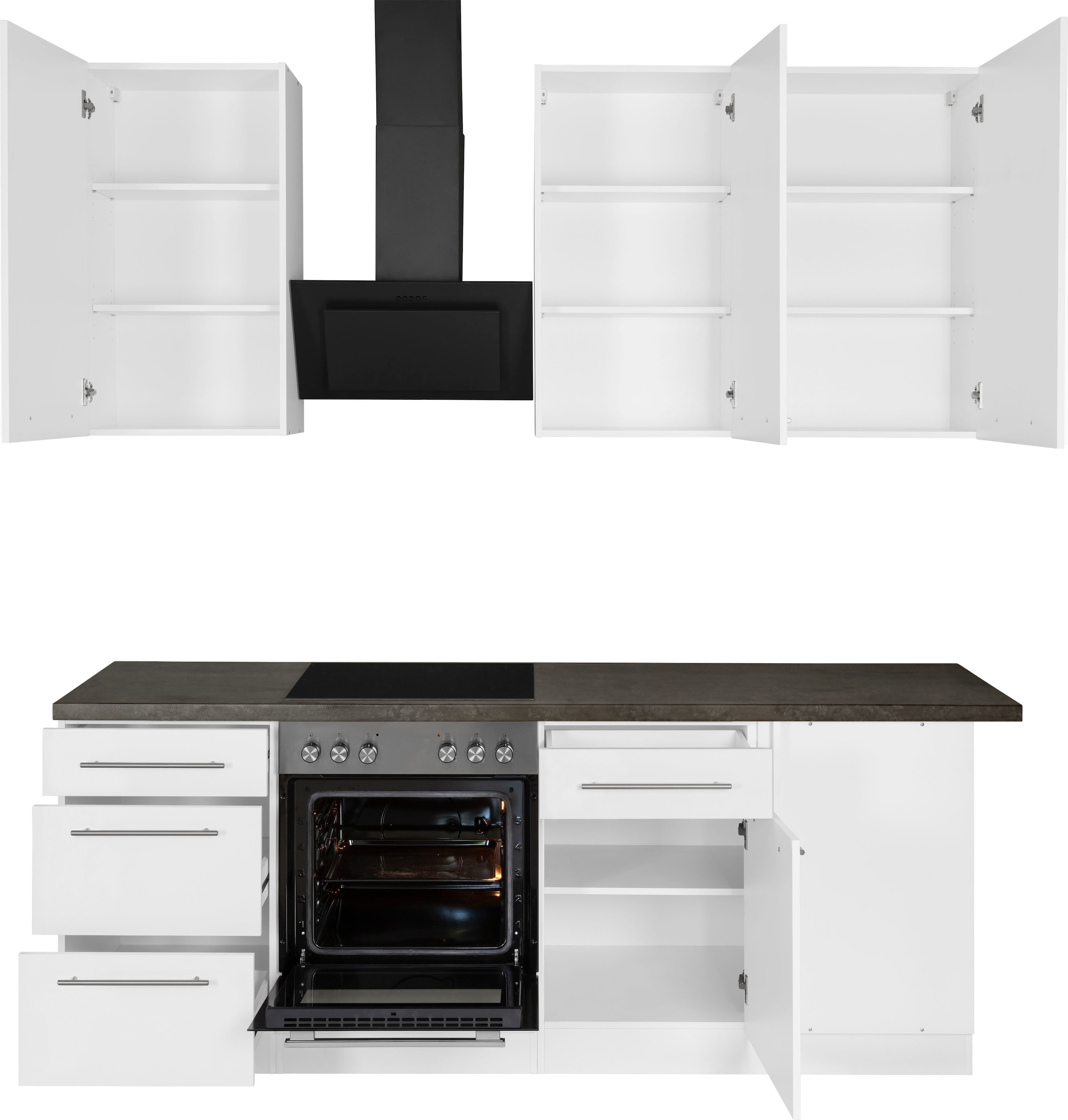 wiho Küchen Winkelküche »Unna«, ohne E-Geräte, Stellbreite 220 x 170 cm  bequem bestellen