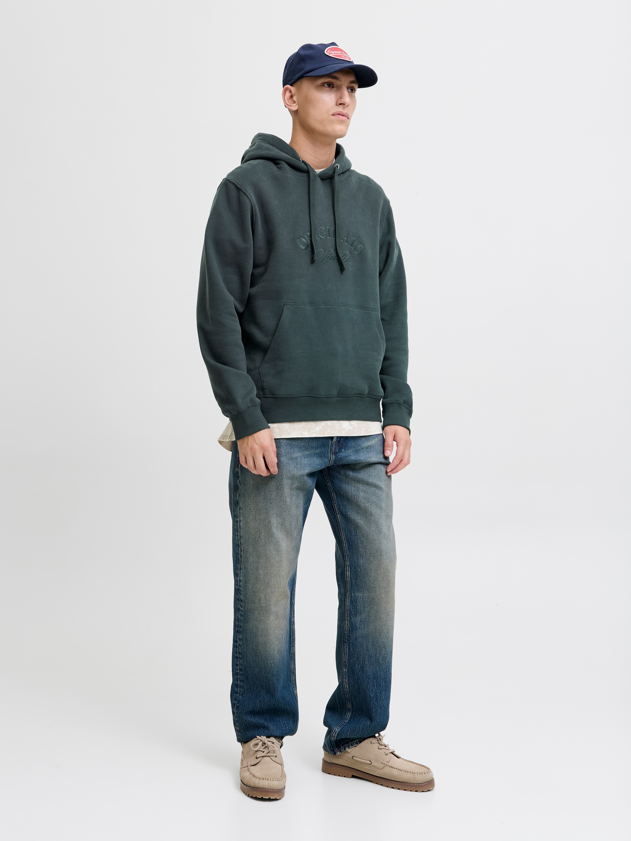 Jack & Jones Kapuzensweatshirt »JORBLEECKER BRANDING SWEAT HOOD BF«
