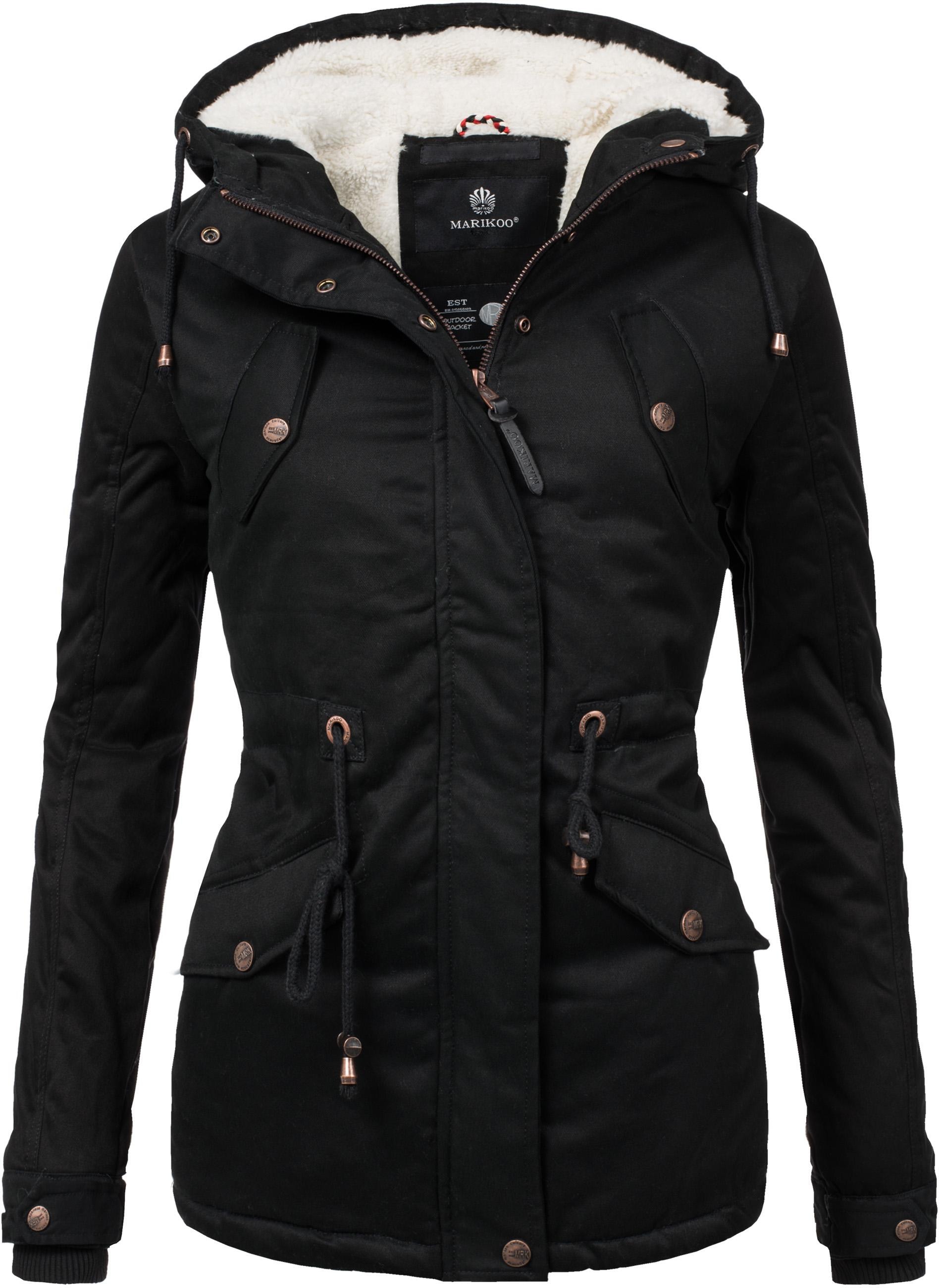 Winterjacke »Winterjacke Manolya«, mit Kapuze, stylischer Kurzmantel mit weichem...