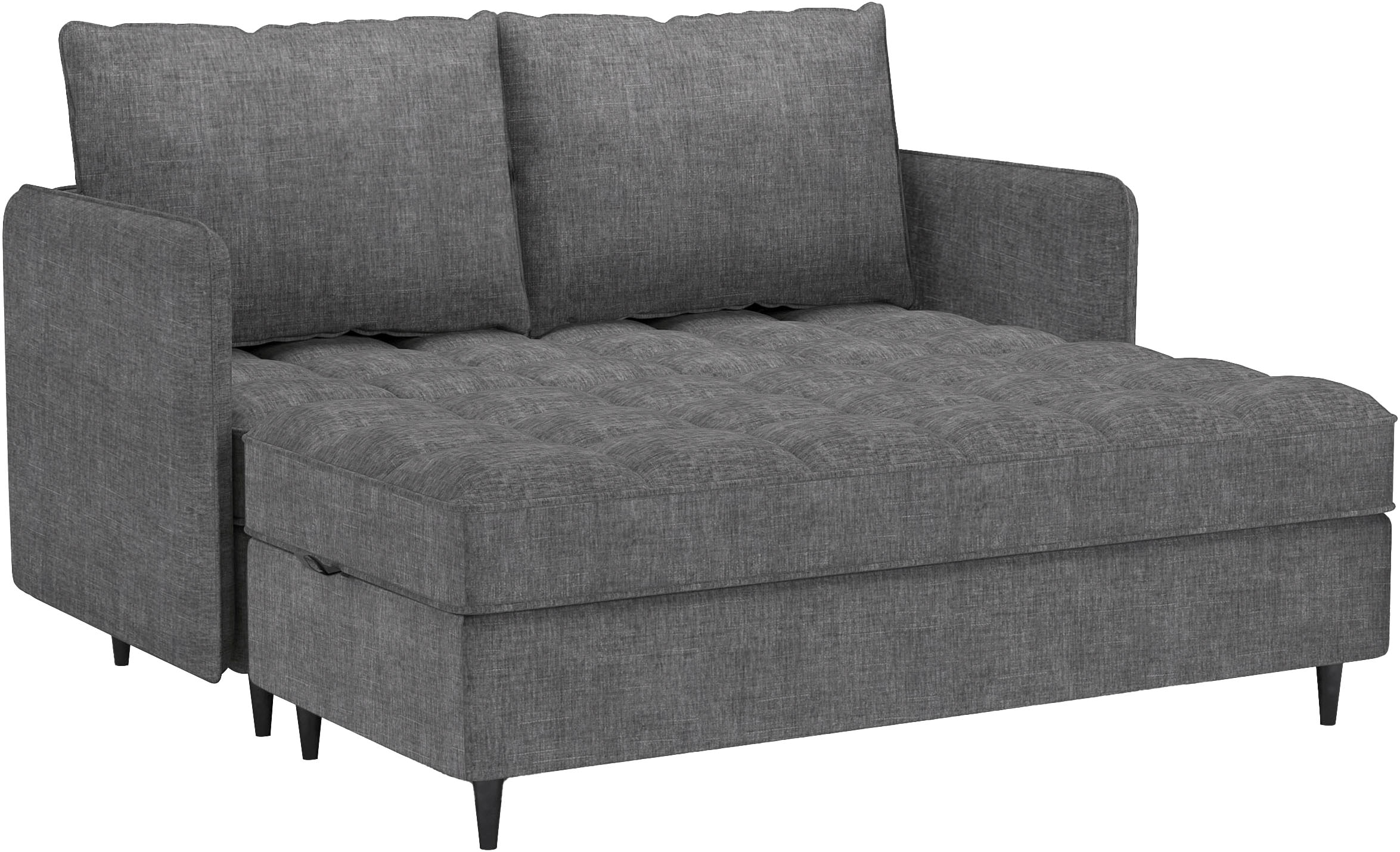 Dorel Home Ecksofa »LINDHUS, L-Form, verschiedene Stellvarianten, Loungesofa, Schlaf-Liege«, Wohnlandschaft, mit Recamiere, großer Bettkasten, Cord, Chenille