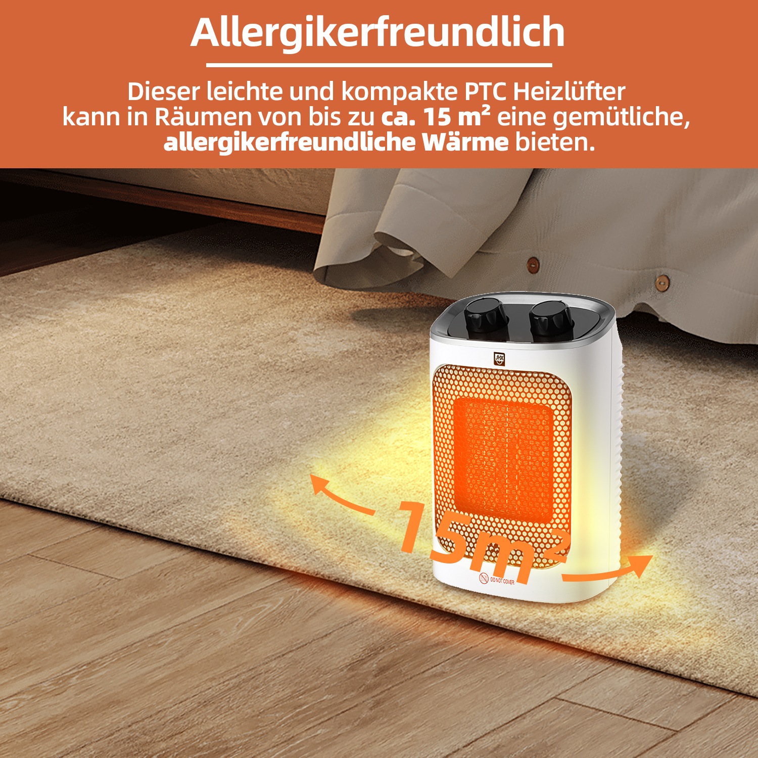 SHX Heizlüfter »SHX17PTC1500«, 1500 W, PTC-Keramik, 1500W