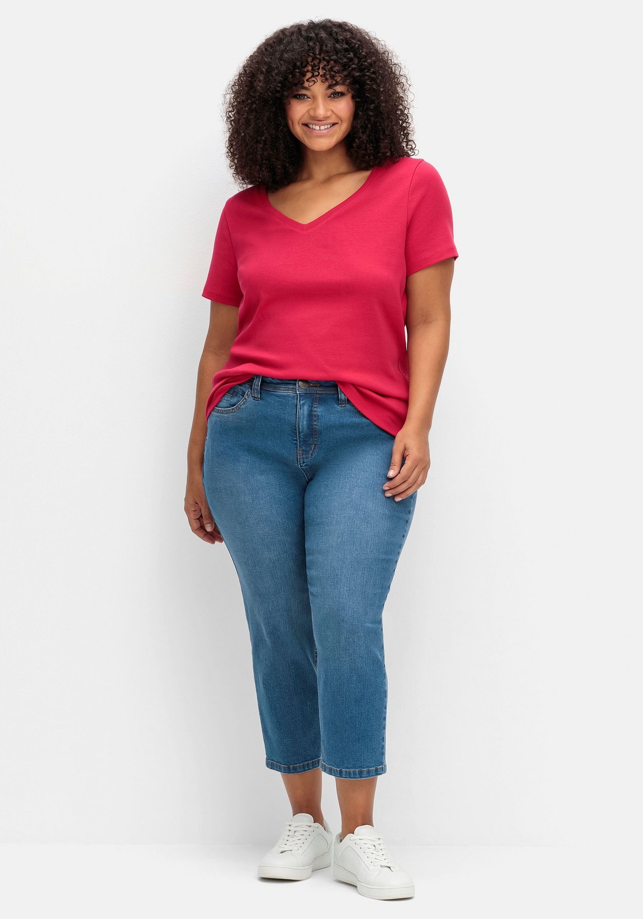 Sheego Stretch-Jeans »Schmale 7/8-Jeans im Curvy-Schnitt PIA«