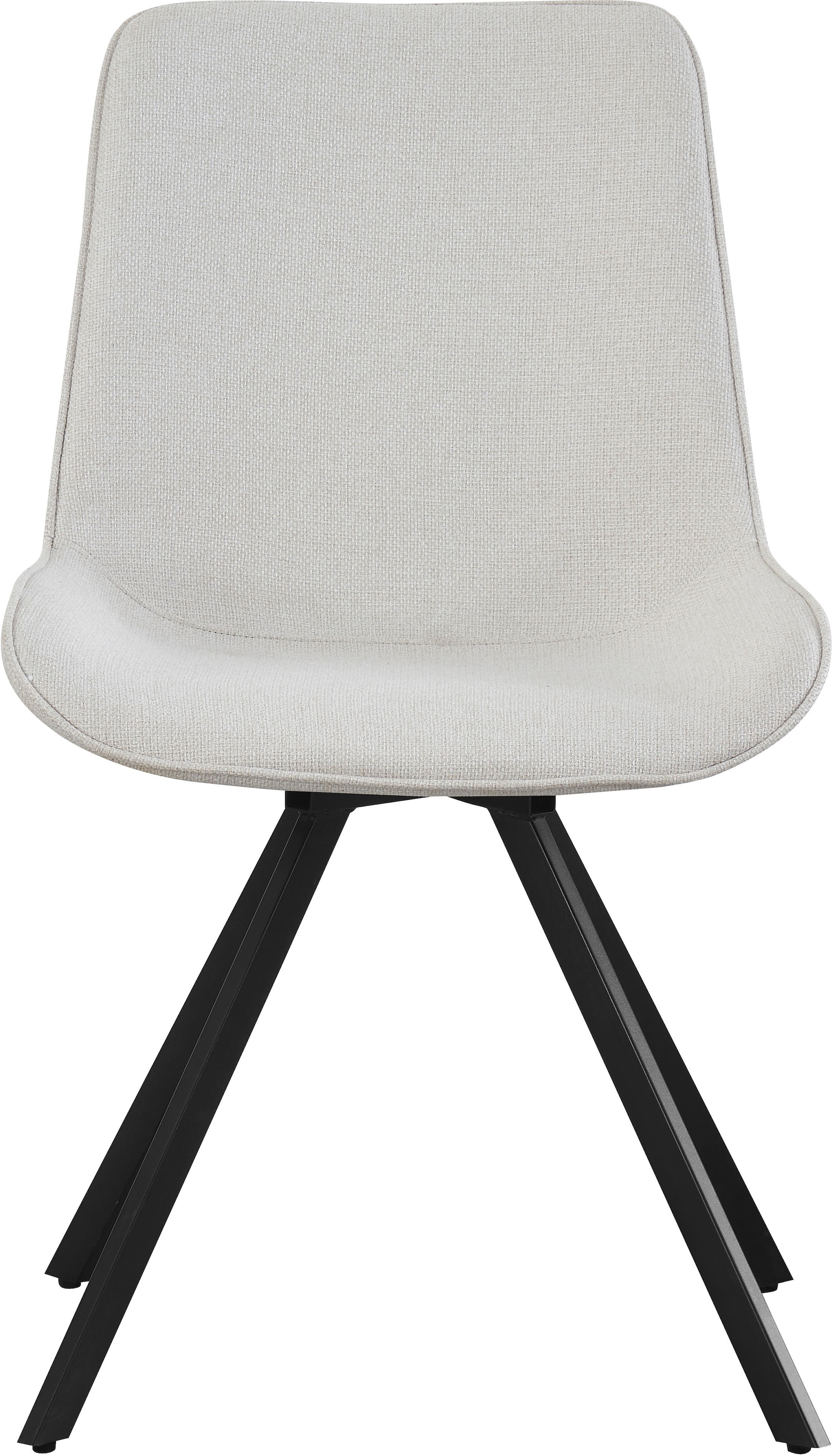 Home affaire Drehstuhl »INUVIK, 2er Set, mit Metallgestell in matt schwarz« (Set) 2 Stk.in verschiedenen Farben, Belsatbarkeit pro Stuhl 120 kg, 360° drehbar